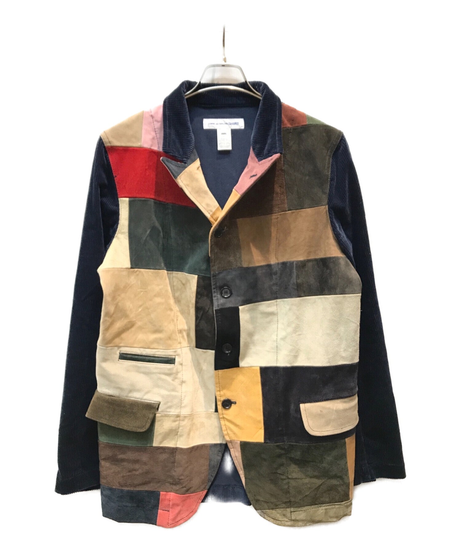 COMME des GARCONS SHIRT Leather Patchwork Jacket W23164