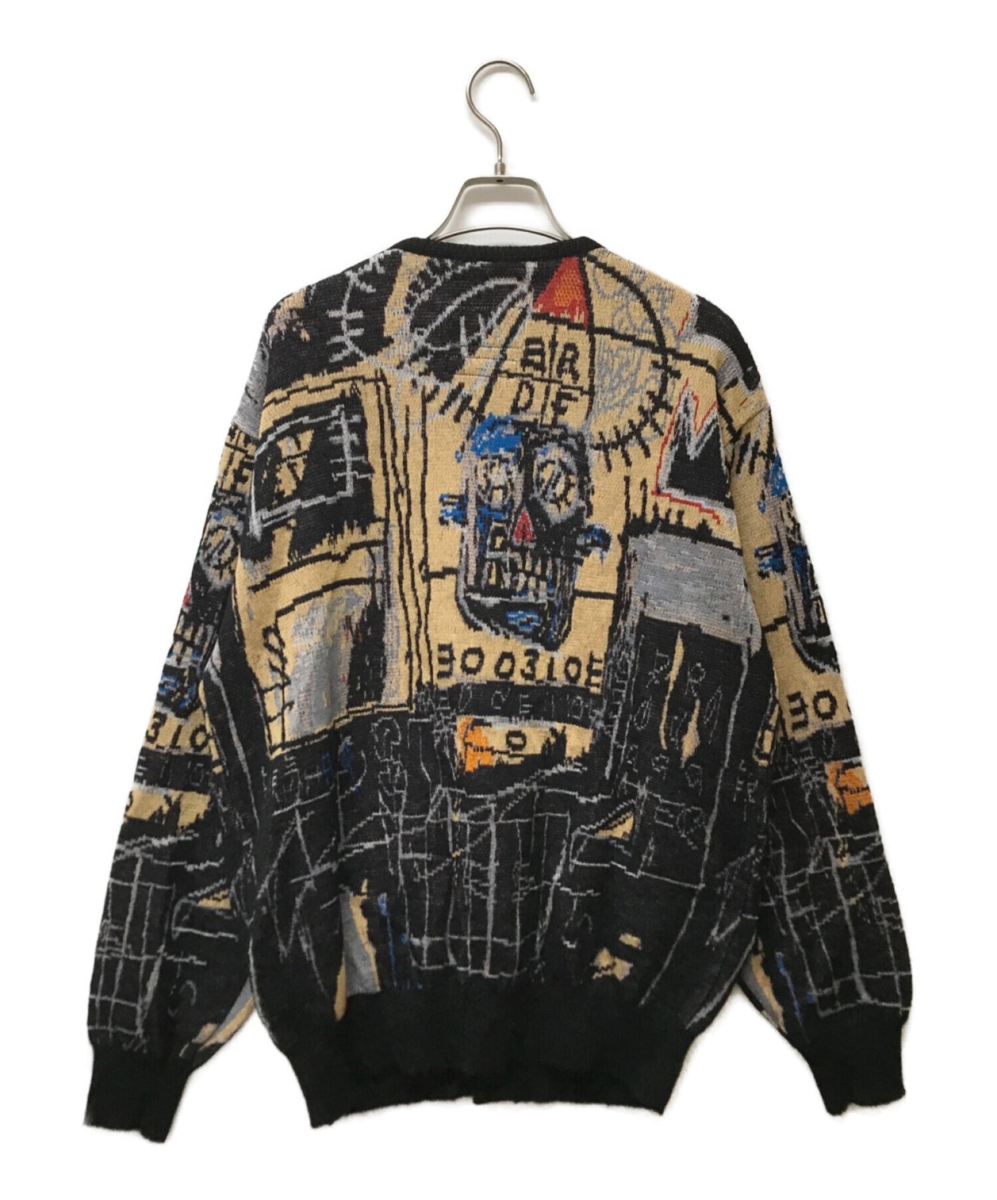 Wacko Maria × Jean-Michel Basquiat 카디건 Basquiat-Wm-Kn04
