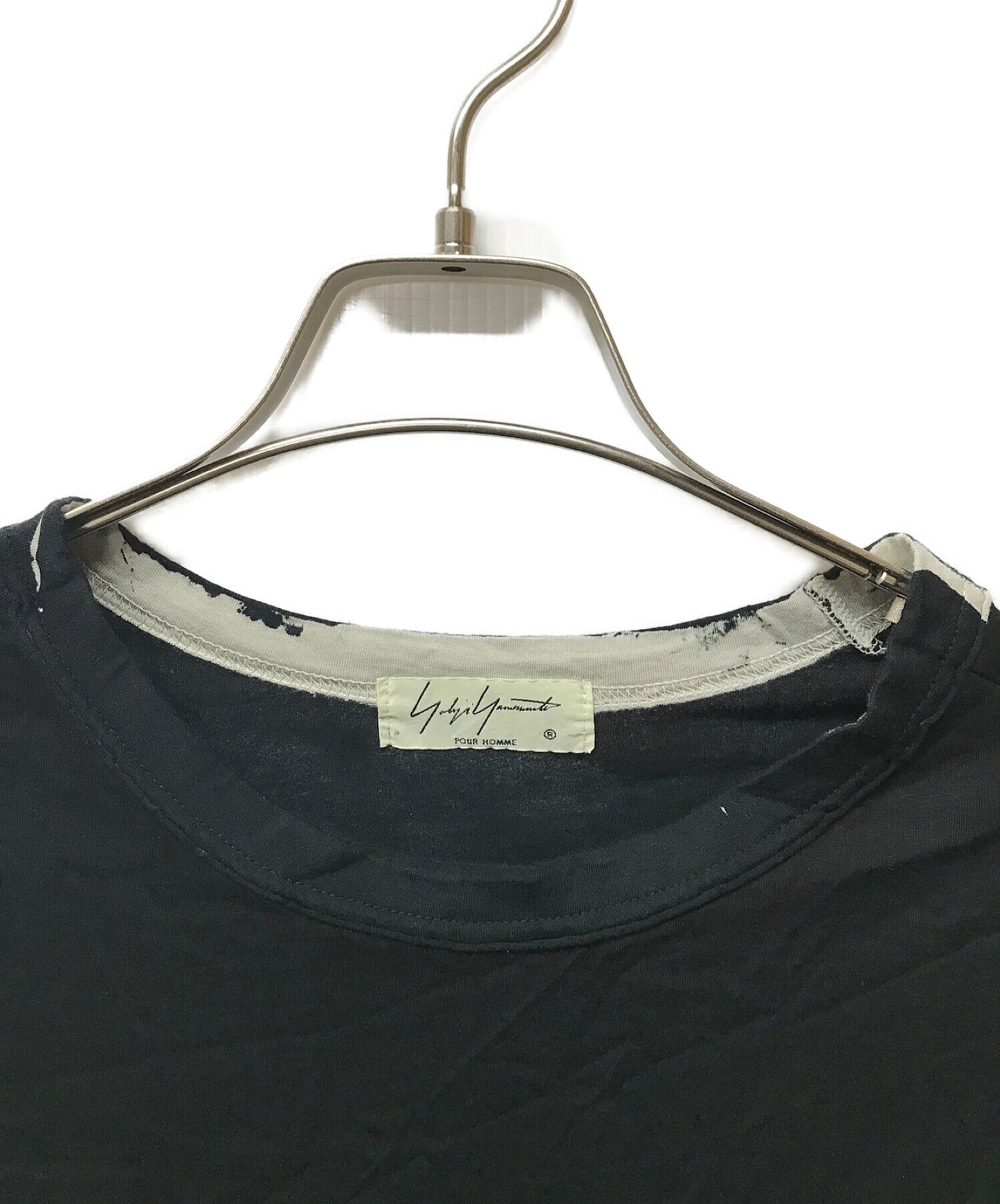 Yohji Yamamoto倒入Homme Mura染色长切和缝制HH-T08-078