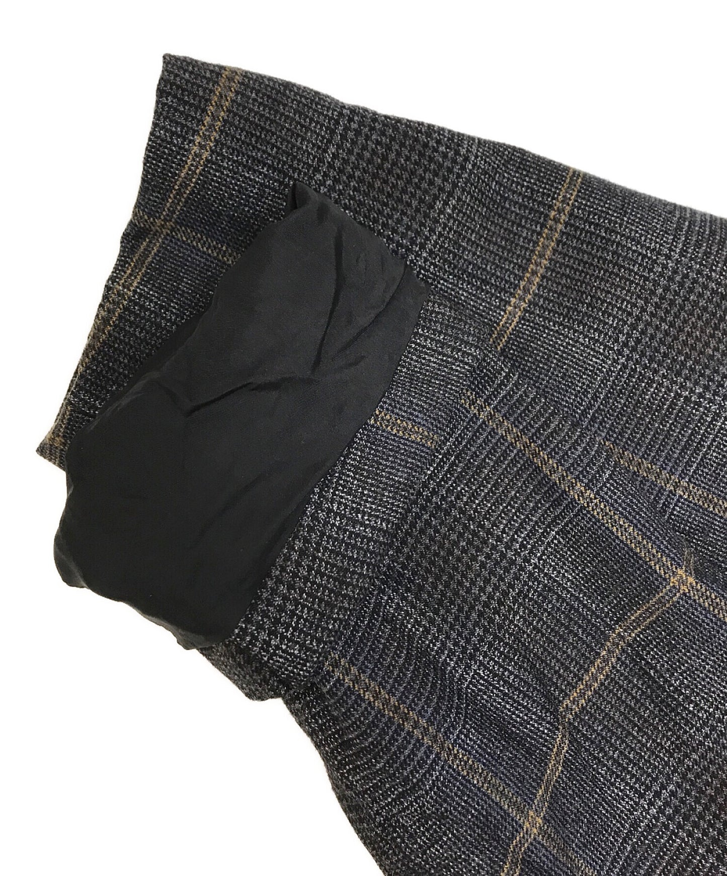 Comme des Garcons 주름진 Glen 체크 맞춤형 재킷 DF-J037 AD2020