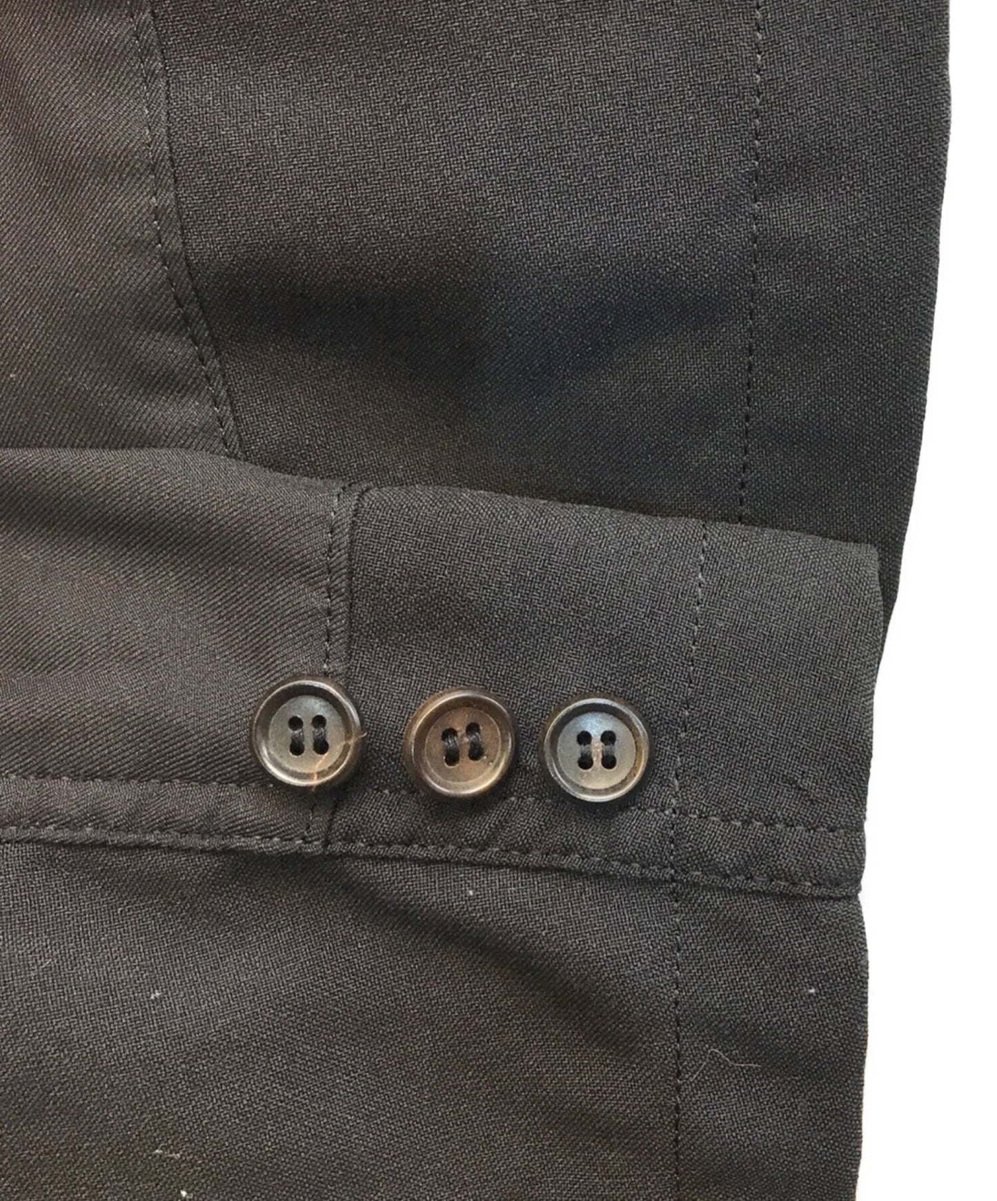 Comme des Garcons Homme Poly Shrink การออกแบบการเย็บปะติดปะต่อกันแจ็คเก็ตที่ปรับแต่งแล้ว AD2015