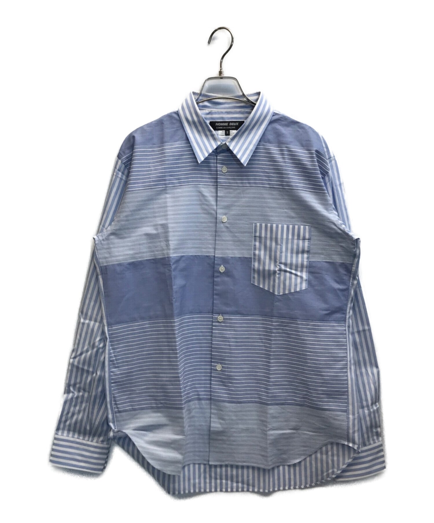 COMME des GARCONS HOMME DEUX Multi-bordered Switched Shirt Striped Shi