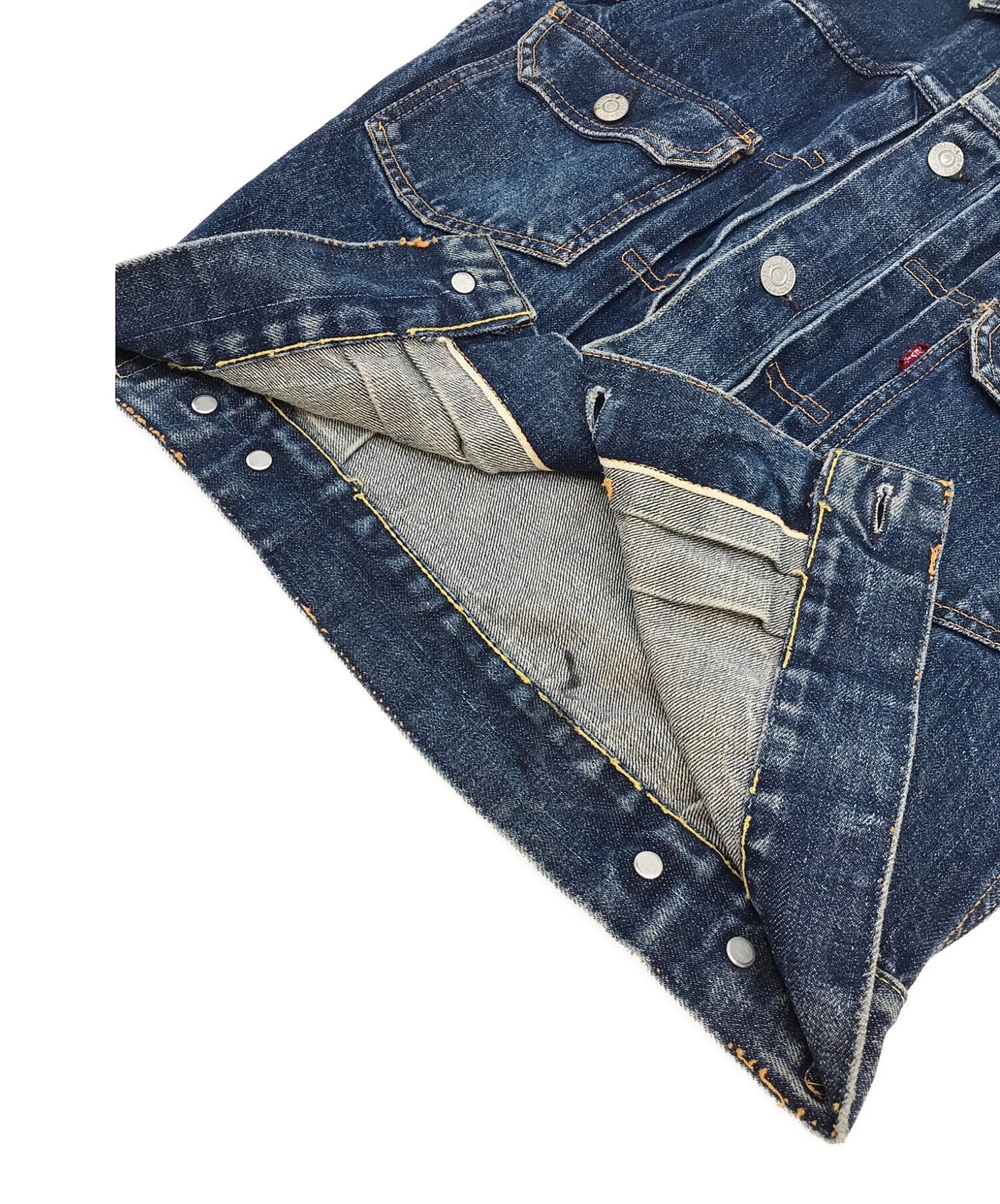 แจ็คเก็ตยีนส์ 507xx 2nd ของ Levi ด้านหลังของปุ่ม 17