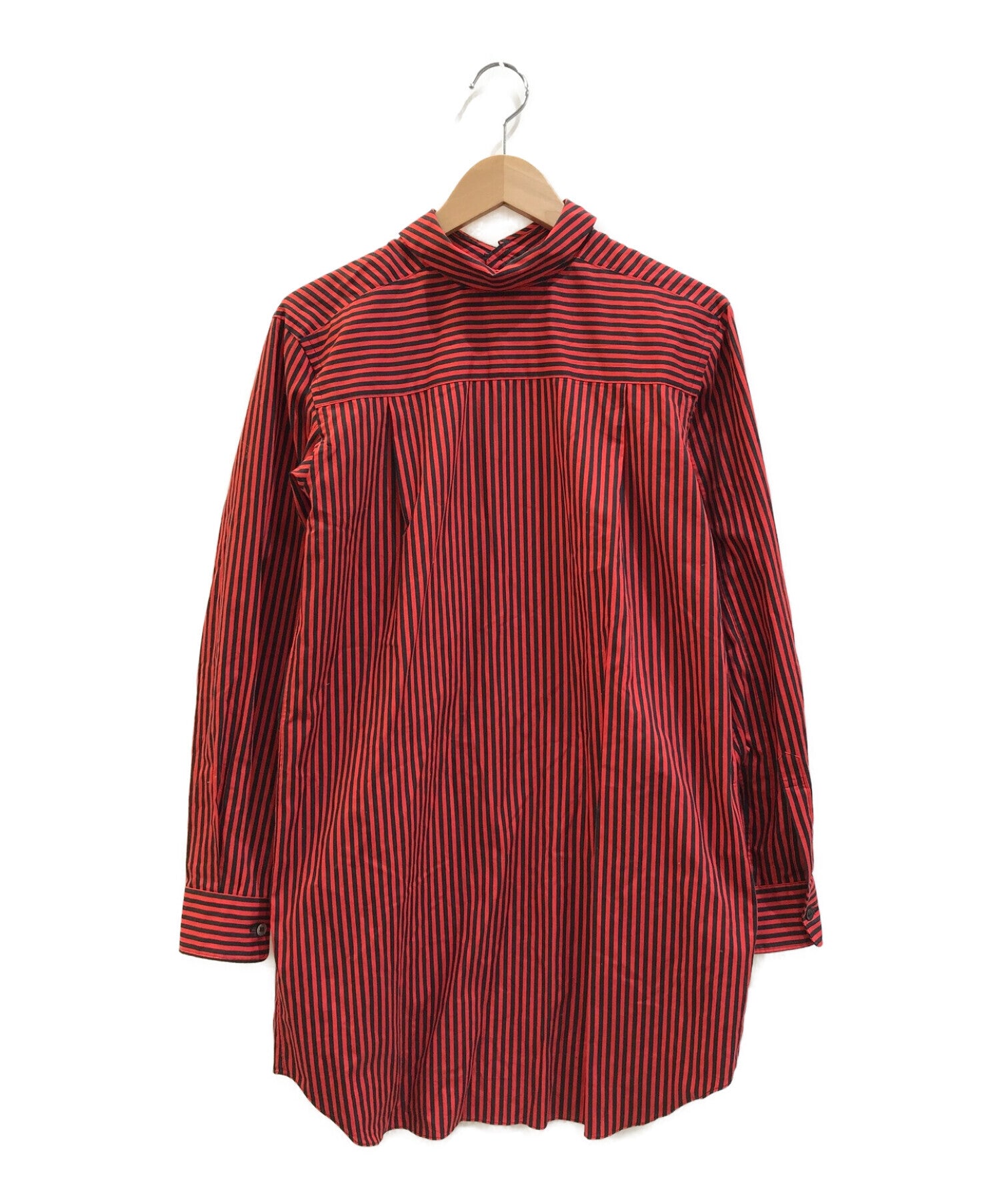 COMME des GARCONS HOMME PLUS Back to front design striped shirt PQ