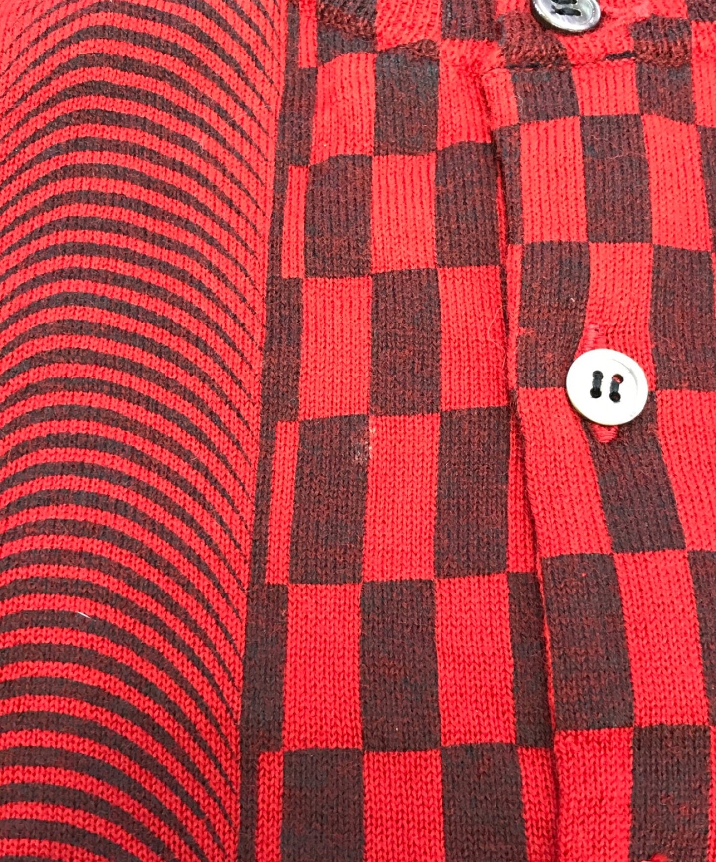 COMME DES GARCONS几何图案Camo Patch Cardigan GN100050