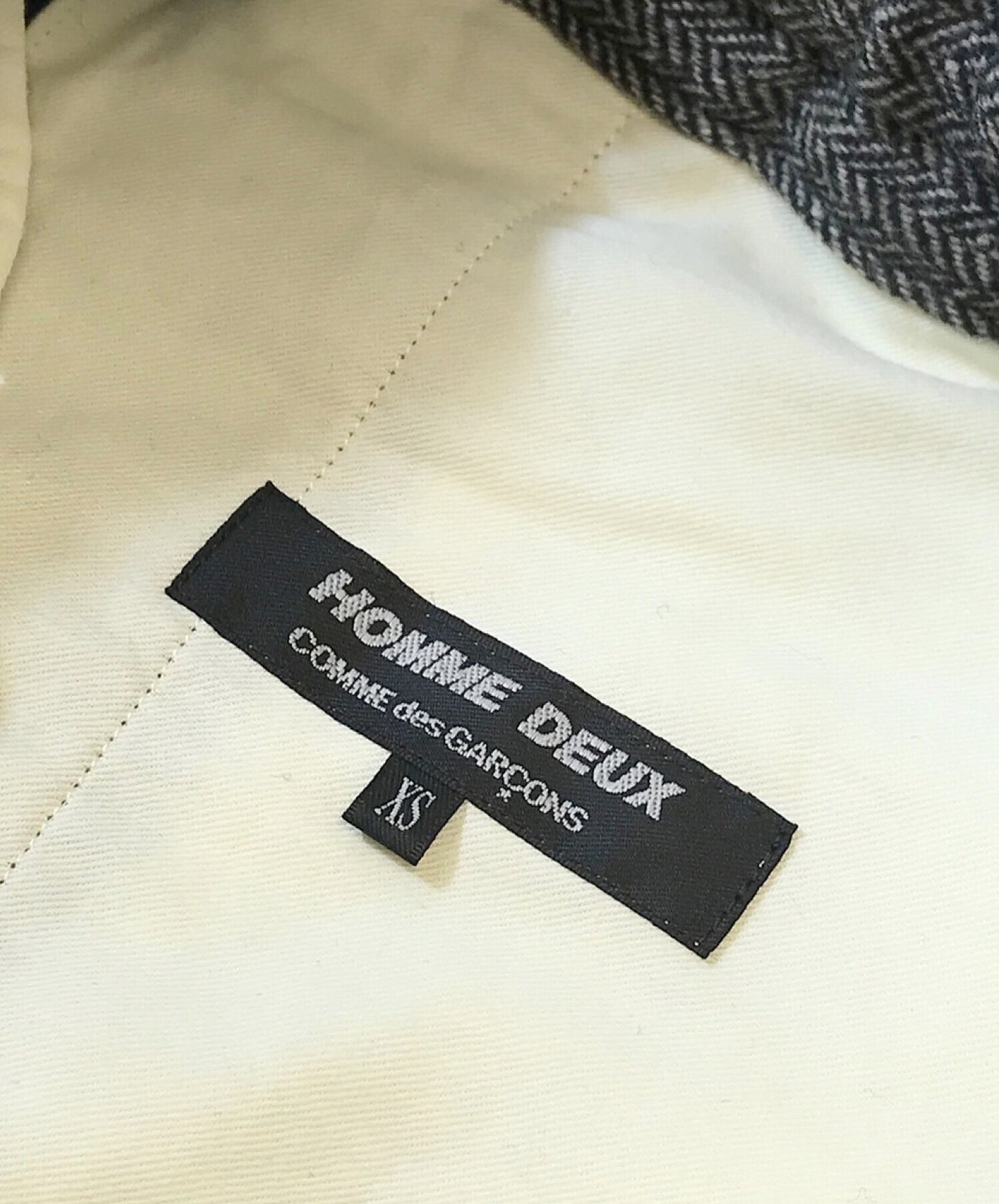 Comme des Garcons Homme Deux Herringbone锥形裤子DH-P044