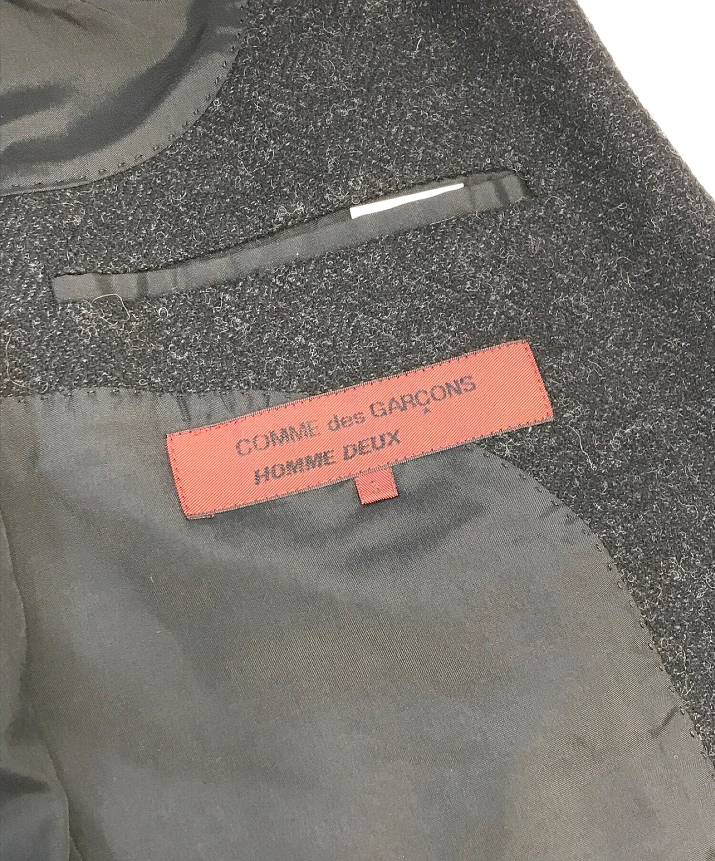 Comme des Garcons Homme Deux 울 조정 재킷