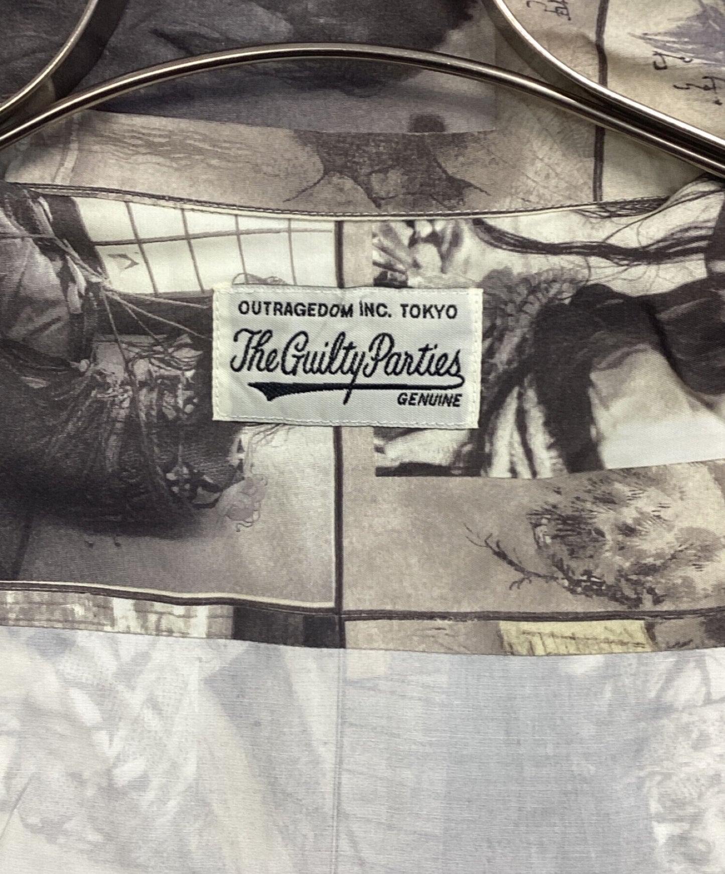 Wacko Maria Sunny-Rain Bound Figure Open Collar Shirt