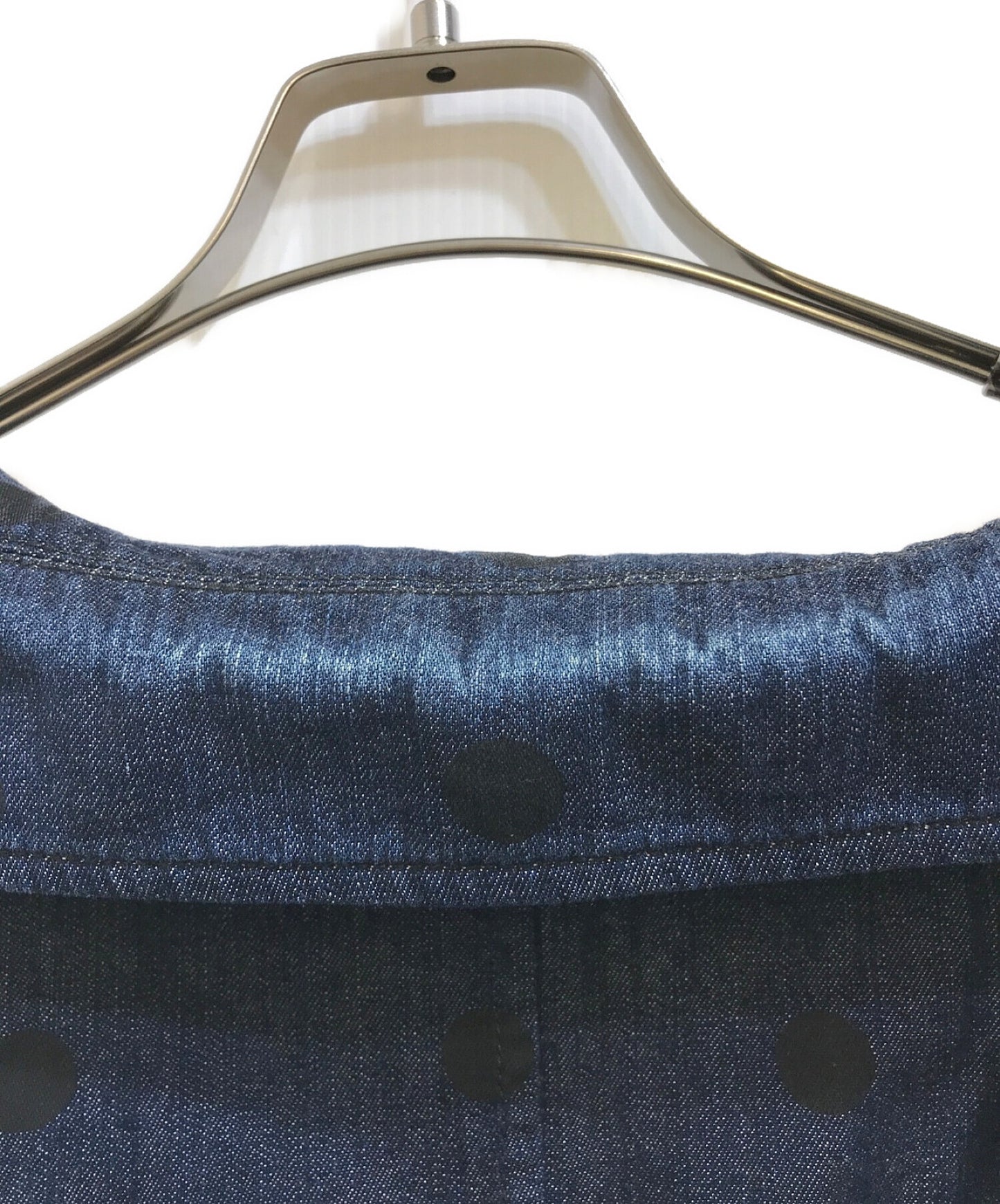 COMME DES GARCONS襯衫產品洗滌的點牛仔裁縫夾克W21167