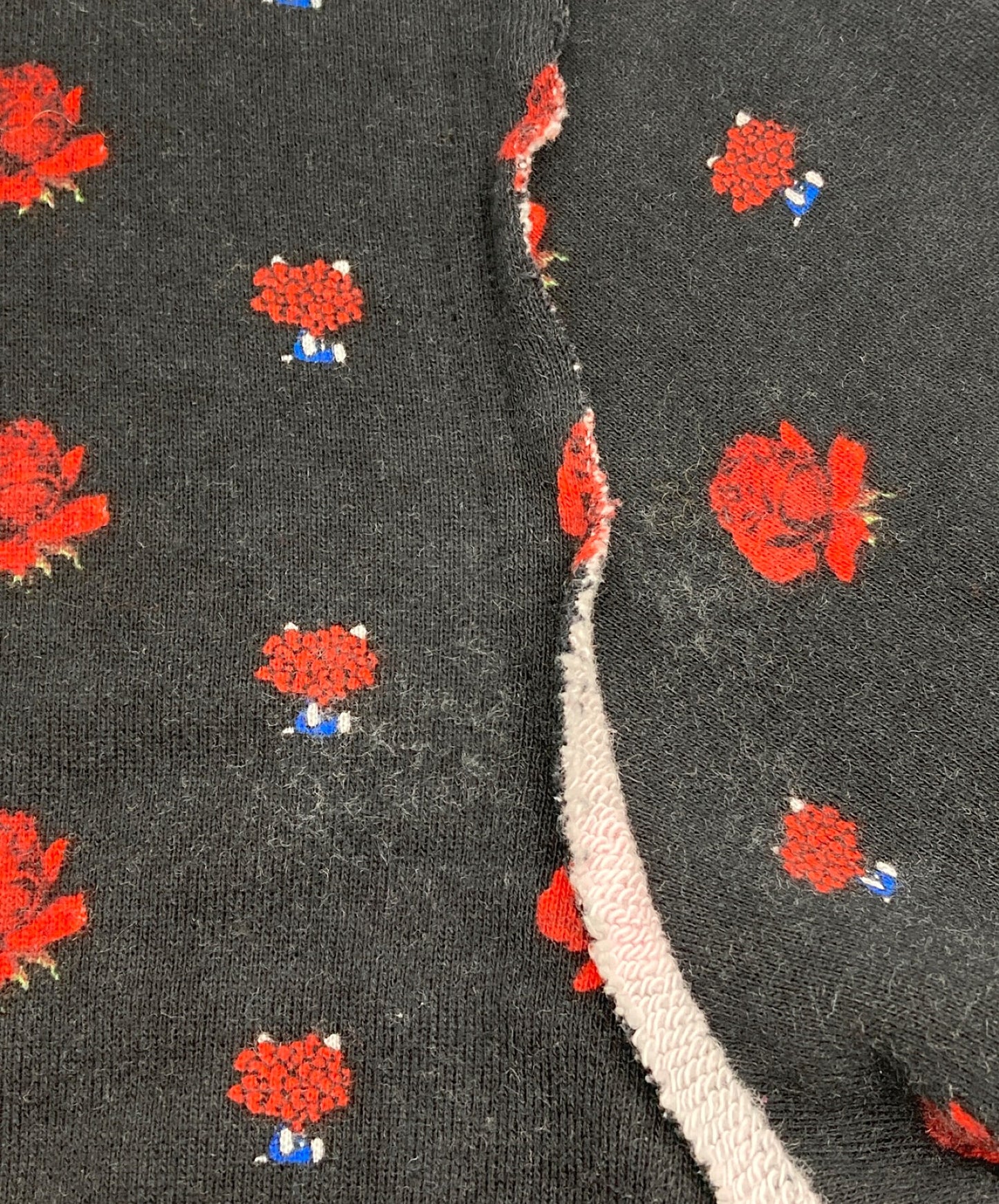 卧底切换花卉印花运动衫