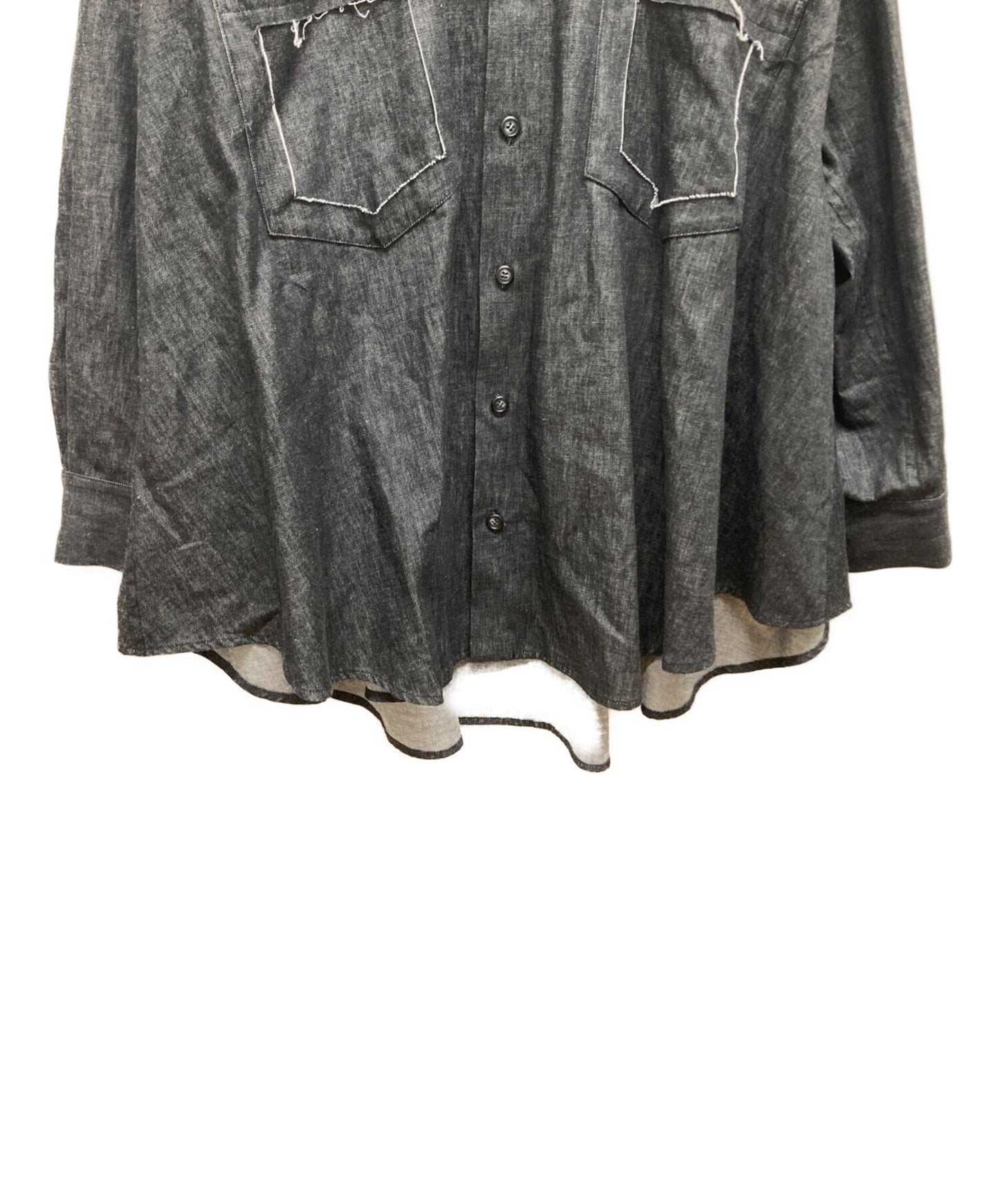 Limi Feu切割设计牛仔衬衫LR-B05-010