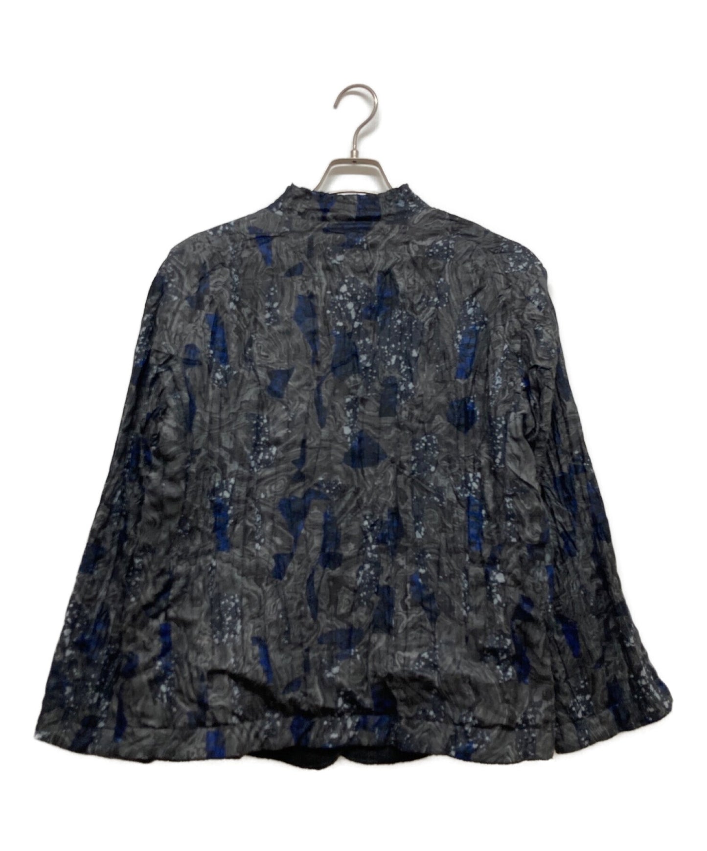 주름 패턴 ME71FD103을 가진 Issey Miyake 남자 가역 재킷