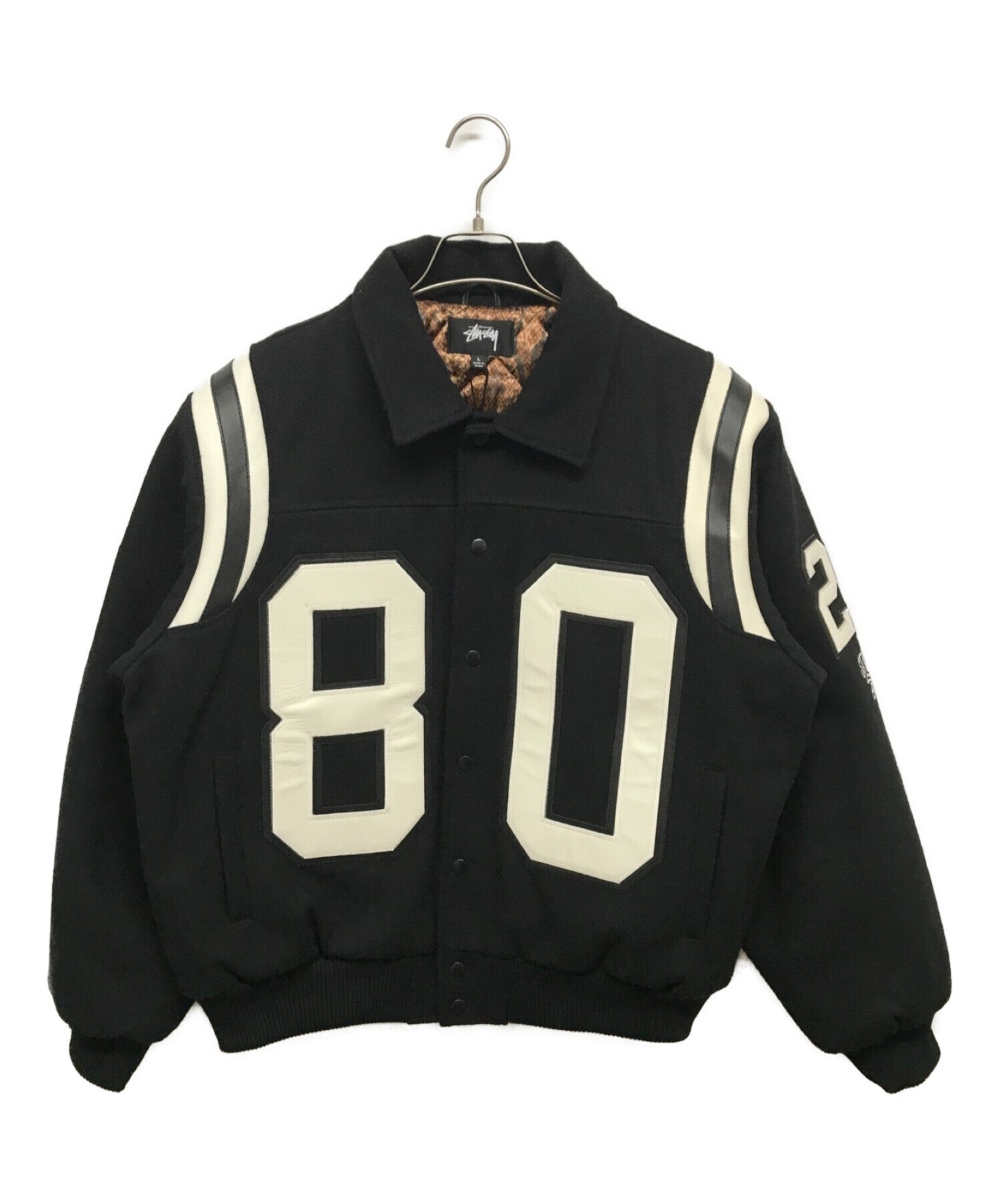 [Pre-owned] stussy 80 WOOL VARSITY JACKET