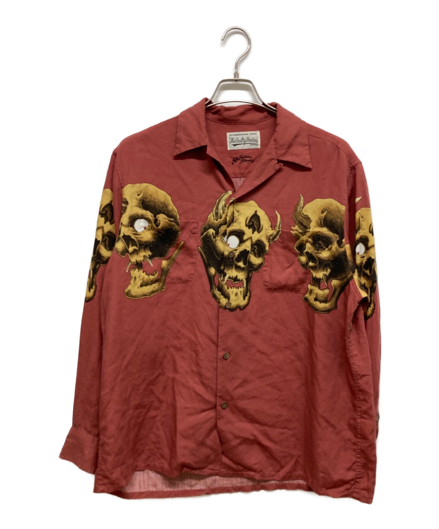 [Pre-owned] WACKO MARIA 56 TATTOO STUDIO HAWAIIAN SHIRT