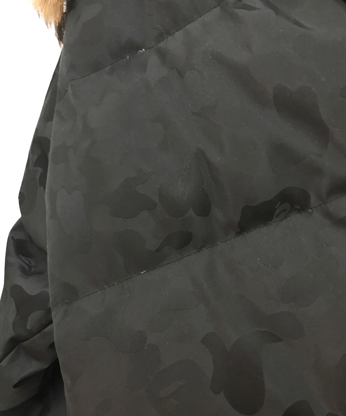 목욕 원숭이 모피 후드 Jacquard Sal Camouflage Down Jacket Gore-Dryloft