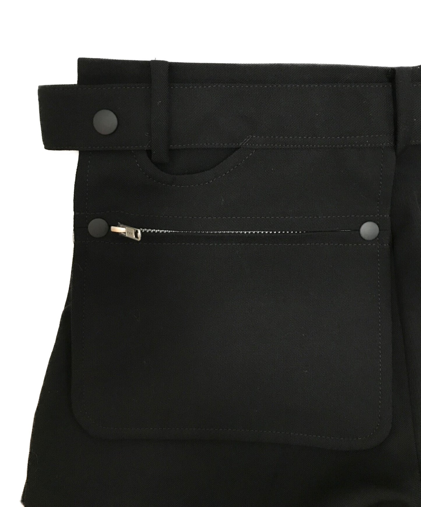 Yohji Yamamoto 16AW羊毛Gaber裁剪褲子FL-P53-100