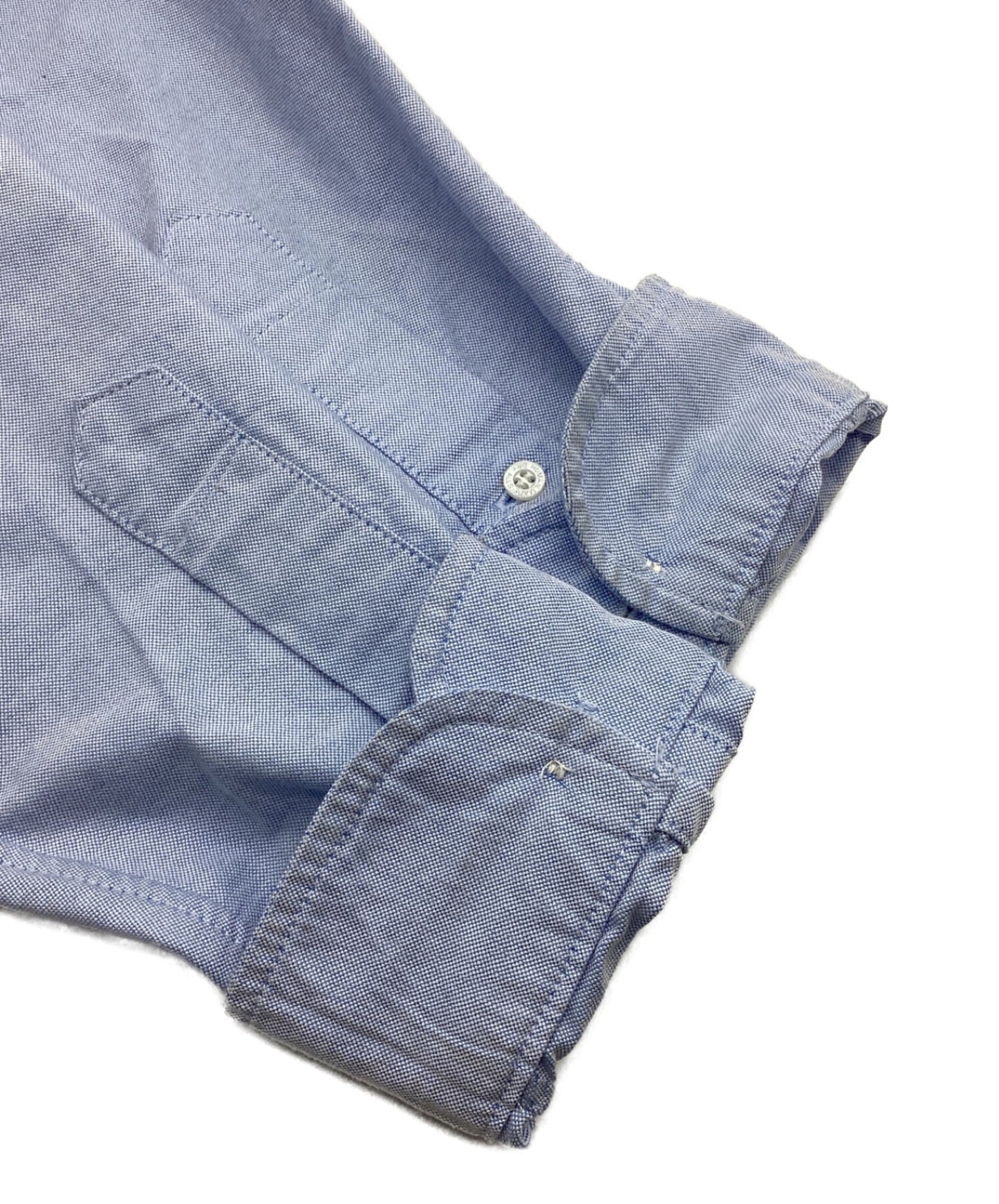 人製造的牛津BD L/S襯衫牛津鈕扣襯衫一點點徽標襯衫HM26SH001