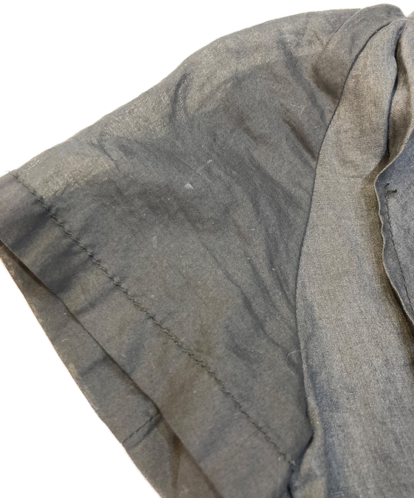 Tricot Comme des Garcons 라운드 칼라 리넨 셔츠 블라우스 to-b011