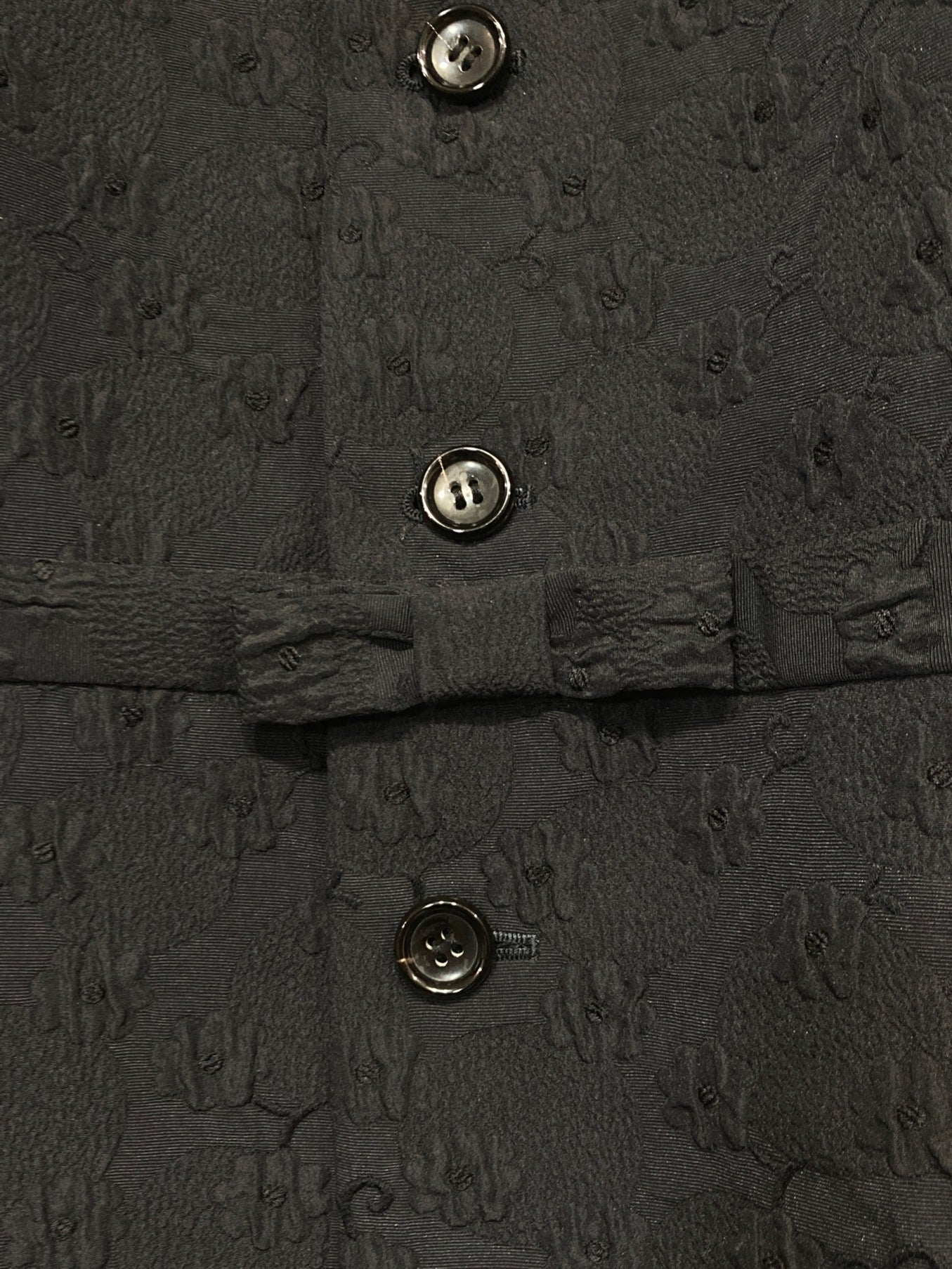 Comme des Garcons Comme des Garcons 전면 리본 Jacquard Jacket RB-J003 AD2008