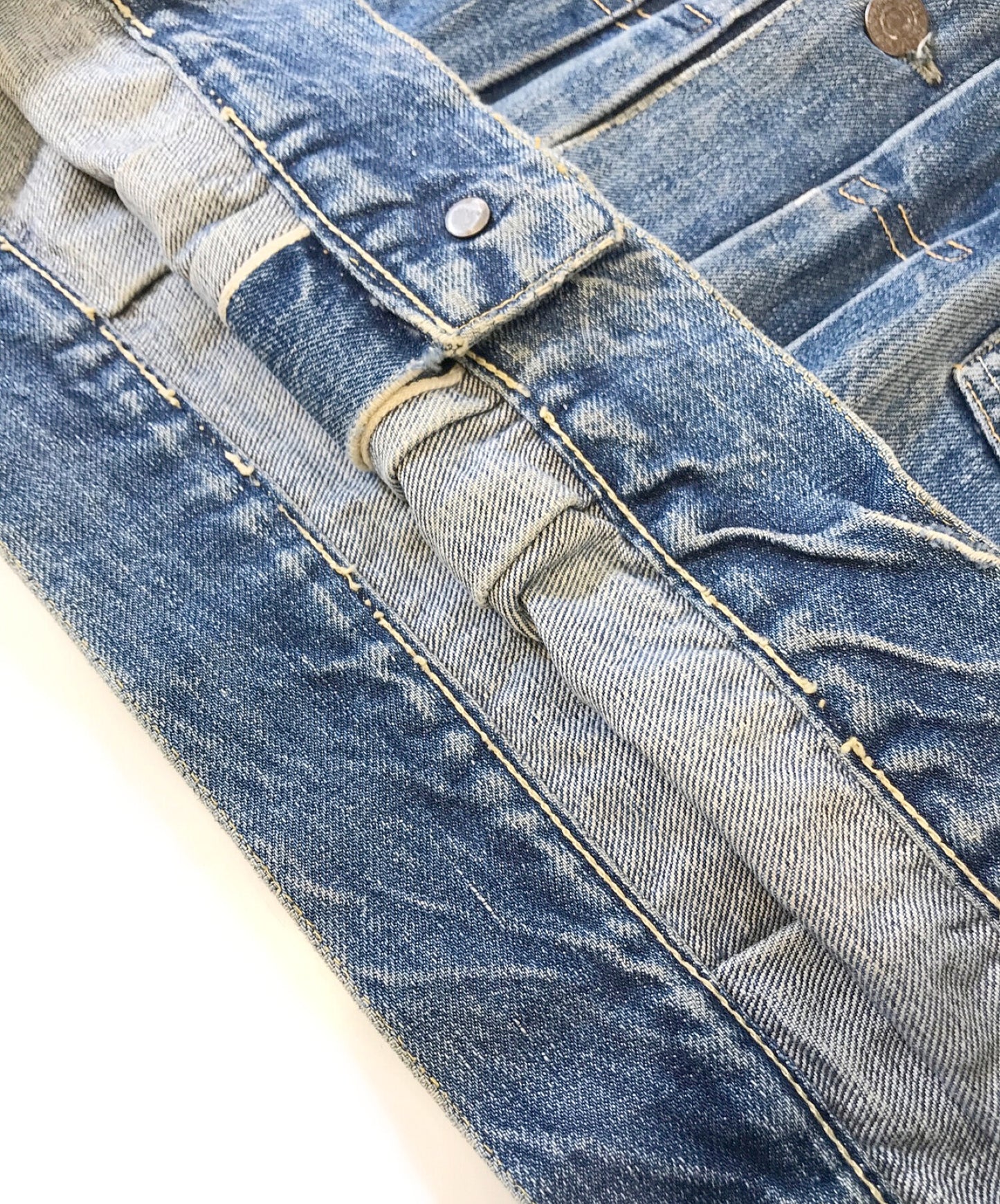 Levi的507xx 2nd Denim Jacket Big E,相等的V双面,按钮17