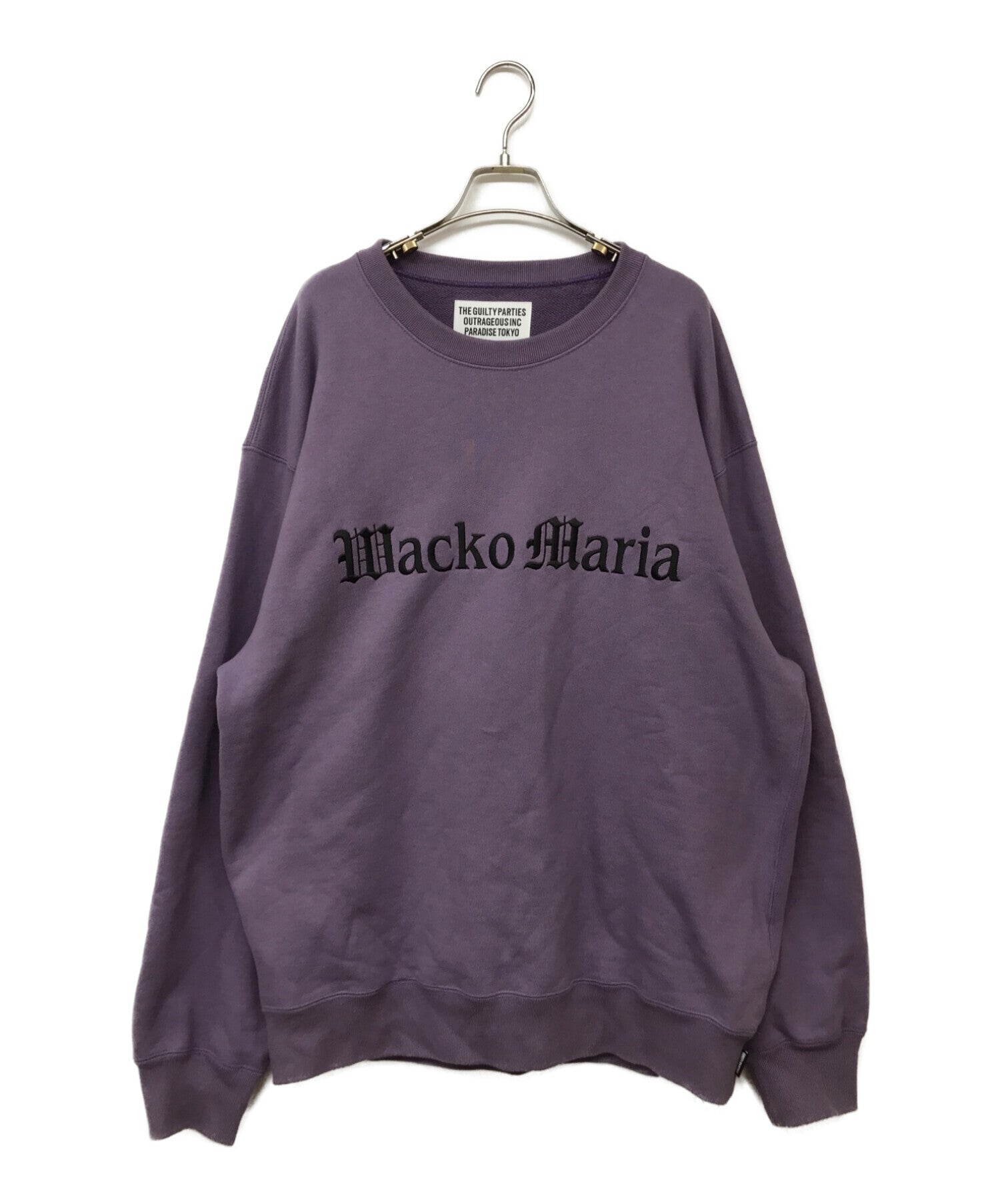 [Pre-owned] WACKO MARIA MIDDLE WEIGHT CREW NECK SWEAT SHIRT 23SS-WMC-S