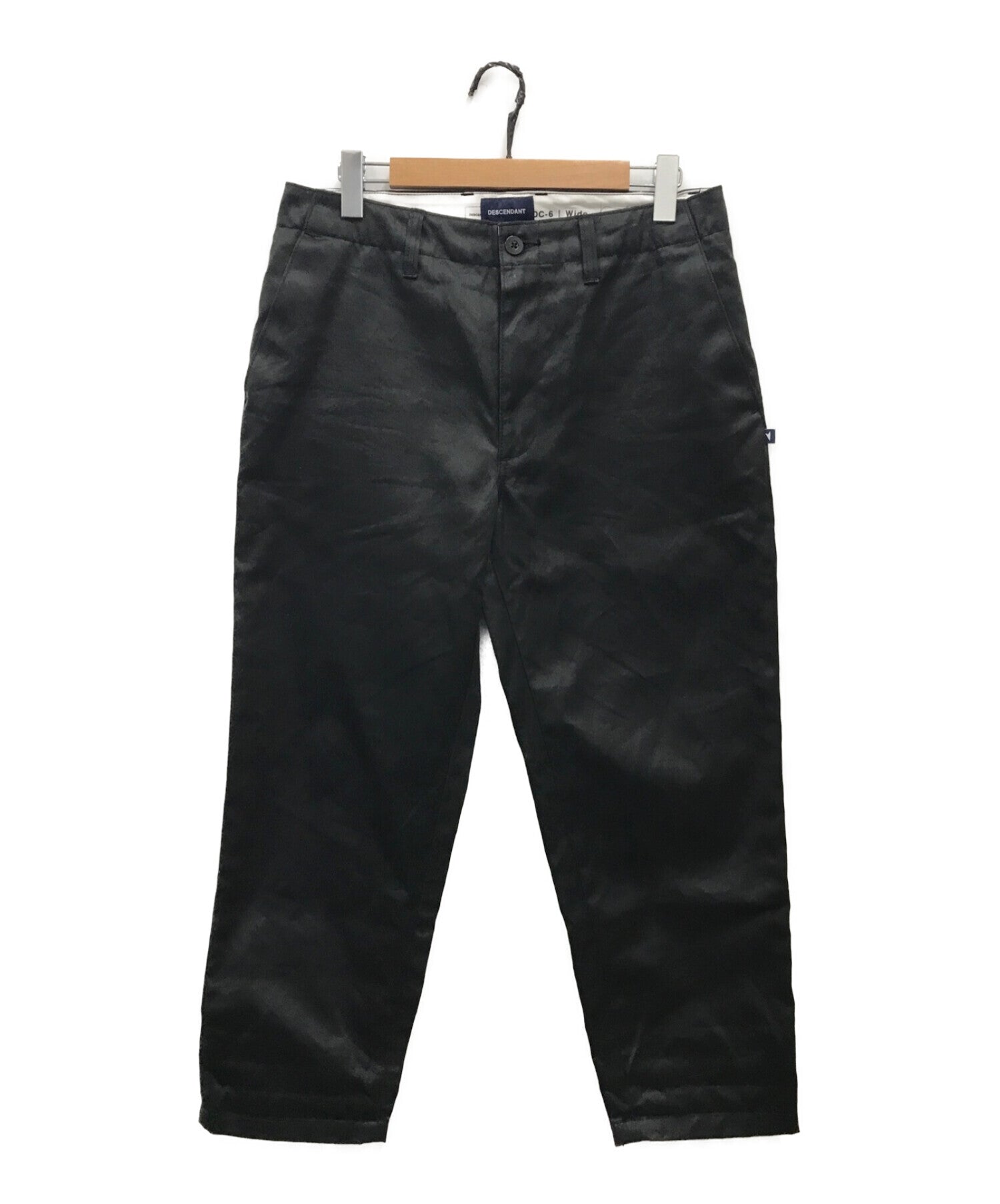 DESCENDANT Cotton Twill Wide Tapered Pants / DC-6 COTTON TWILL