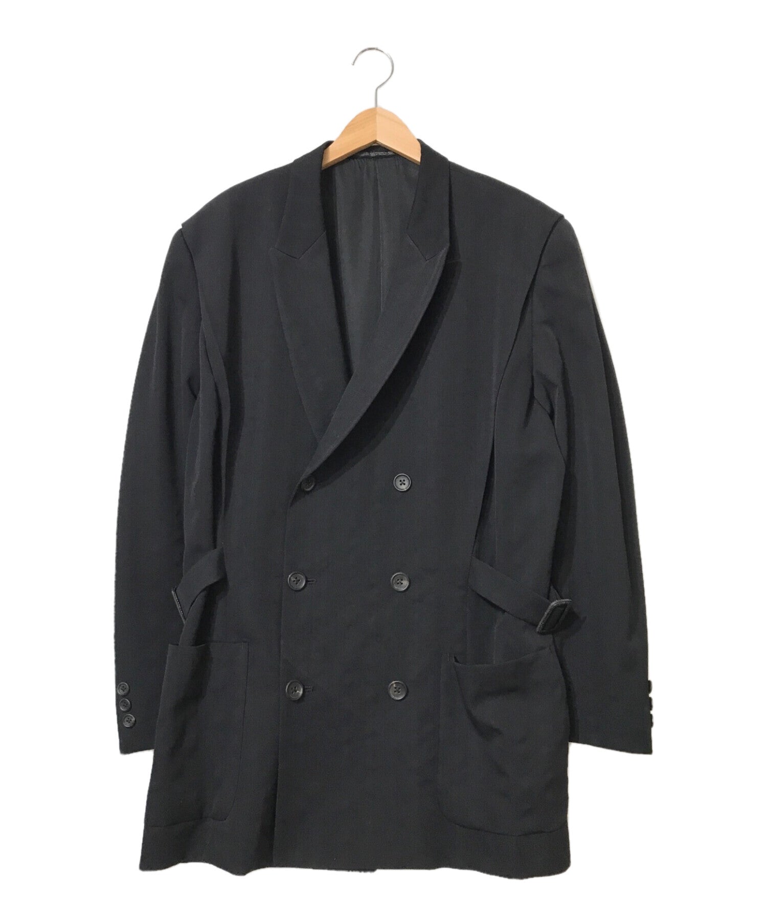 YohjiYamamoto POUR HOMME 90'S Wool Gabard Double Jacket HP-J34-101