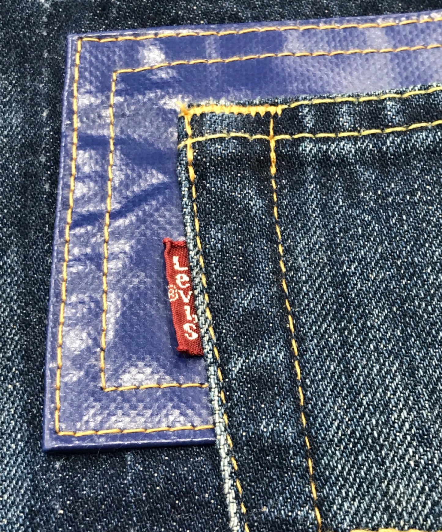 Comme des Garcons Junya Watanabe Man 해체 및 재구성 패치 워크 리메이크 데님 바지 wa-p202