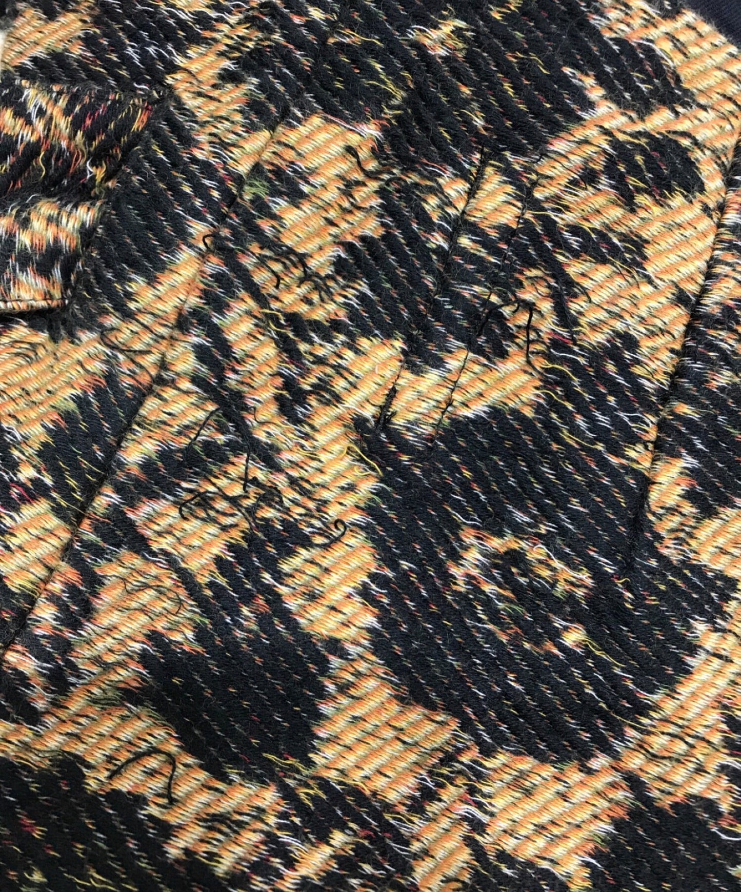 Y의 15AW 꽃 무늬 벨트 넓은 바지 YR-P02-013