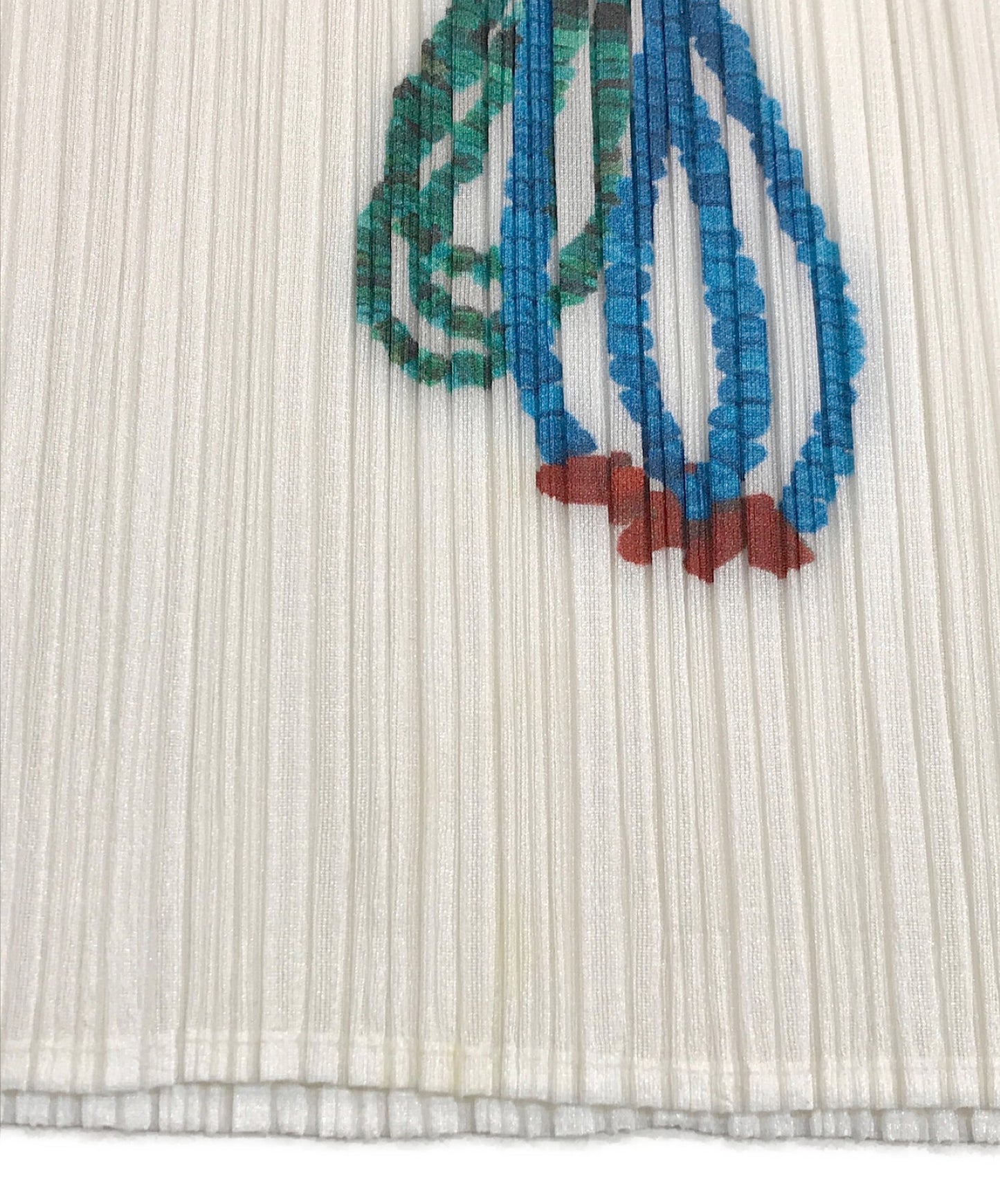 주름은 장식 인쇄 된 주름 블라우스 PP21-JK691을 제발하십시오