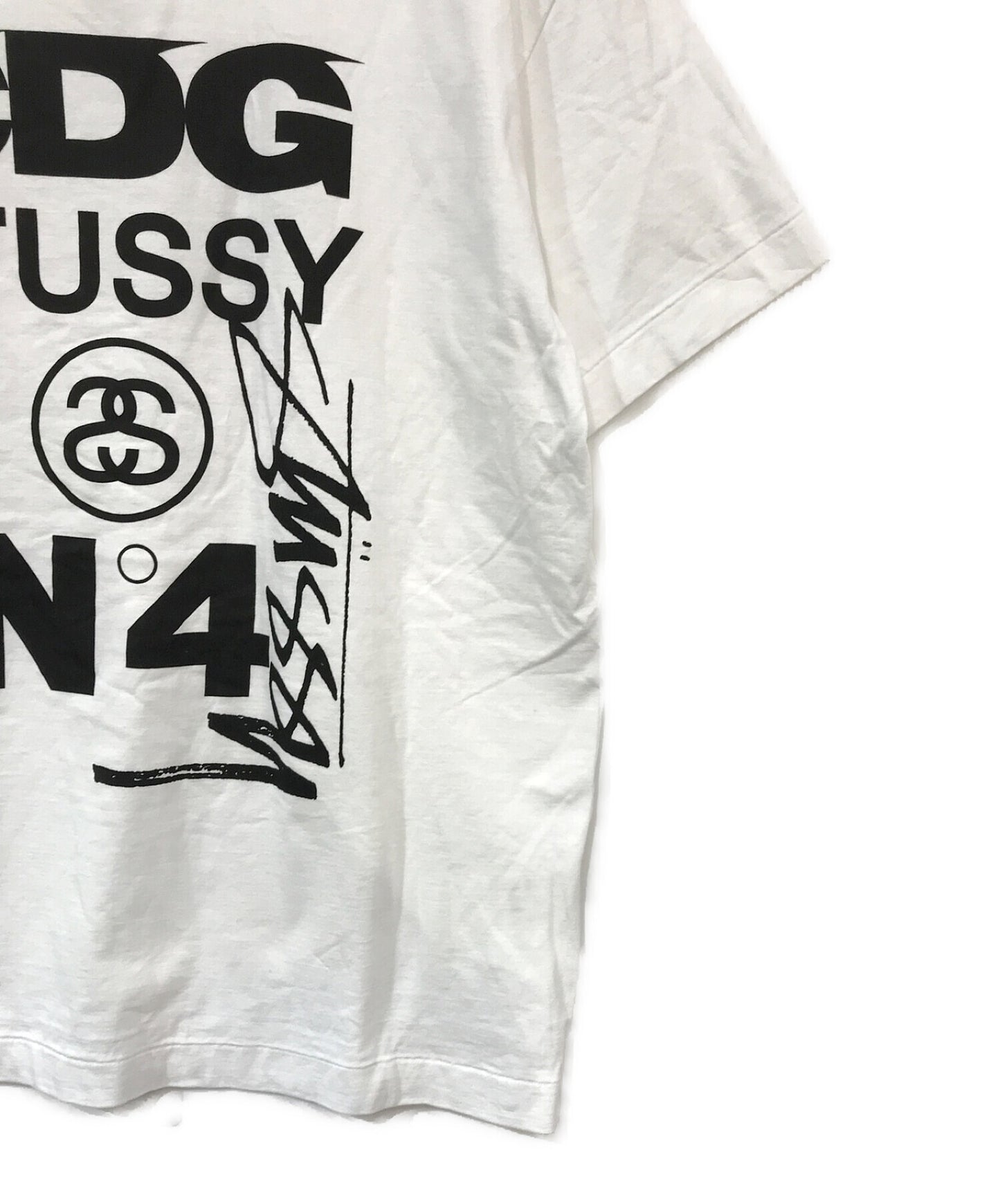 COMME DES GARCONS×Stussy Collaboration Print T卹SH-T002