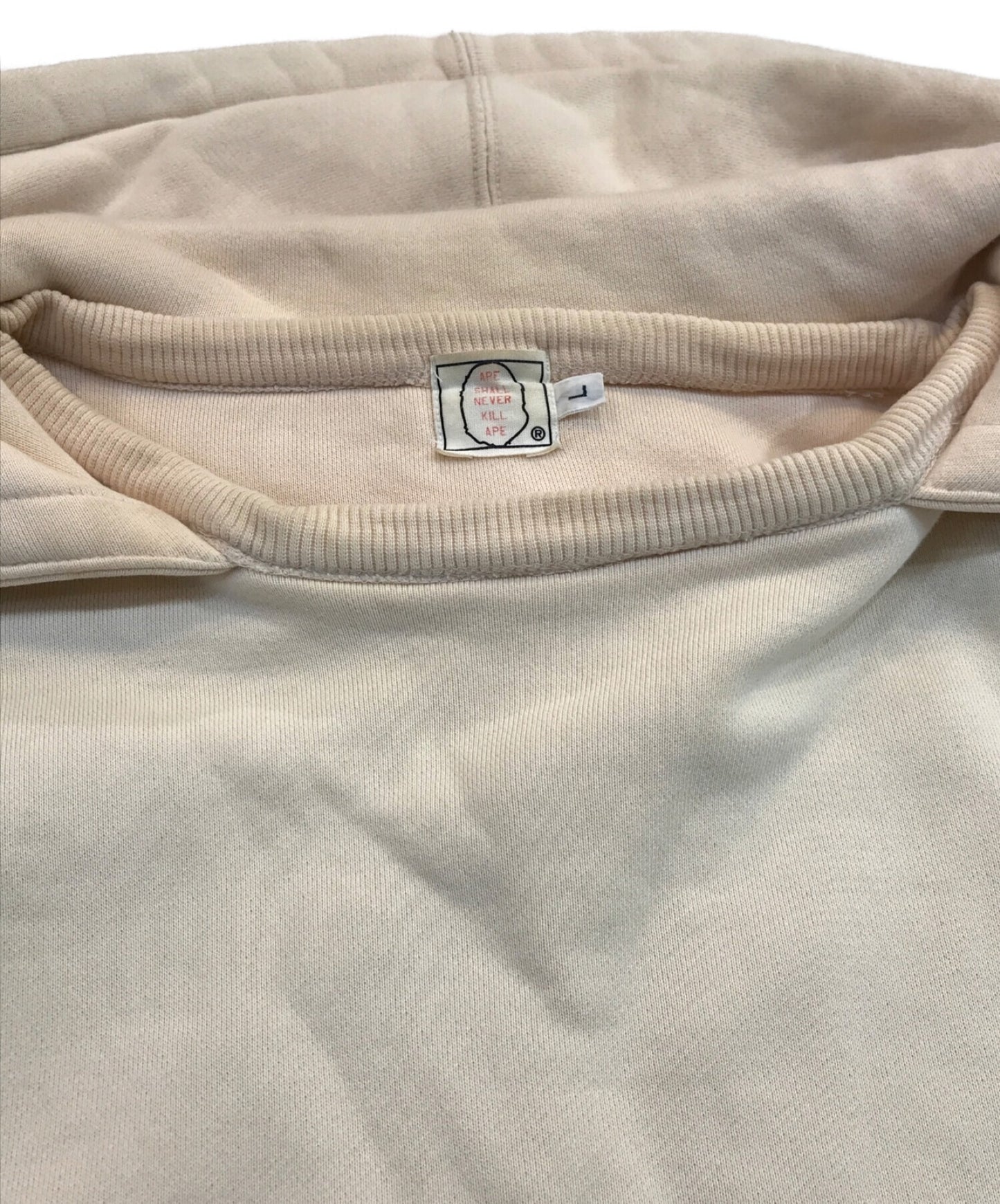 Ape Ape 90s Double Face 후면 부착 된 후드 파카.