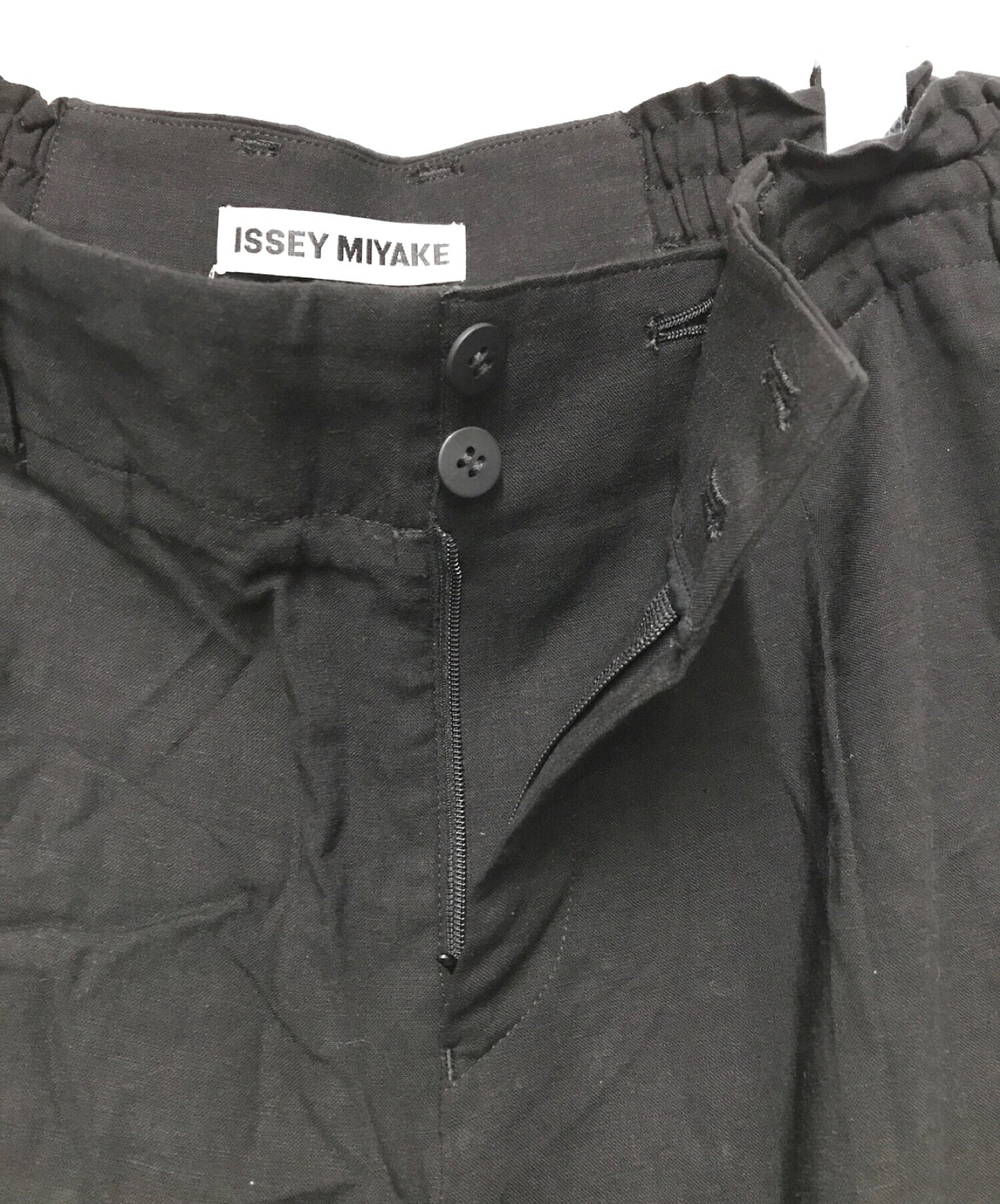 Issey Miyake繫帶褲子IM41FF539