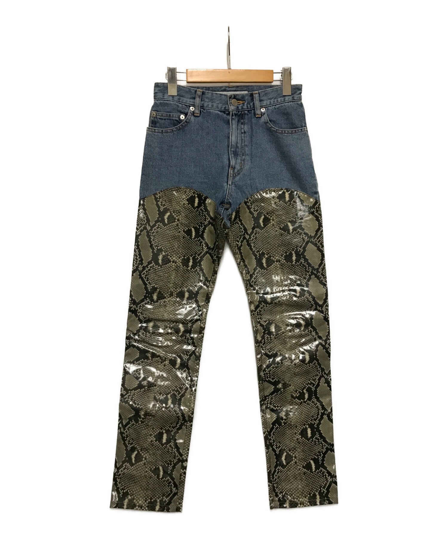 JOHN LAWRENCE SULLIVAN PYTHON COATED COTTON &DENIM 2D014-0219-88