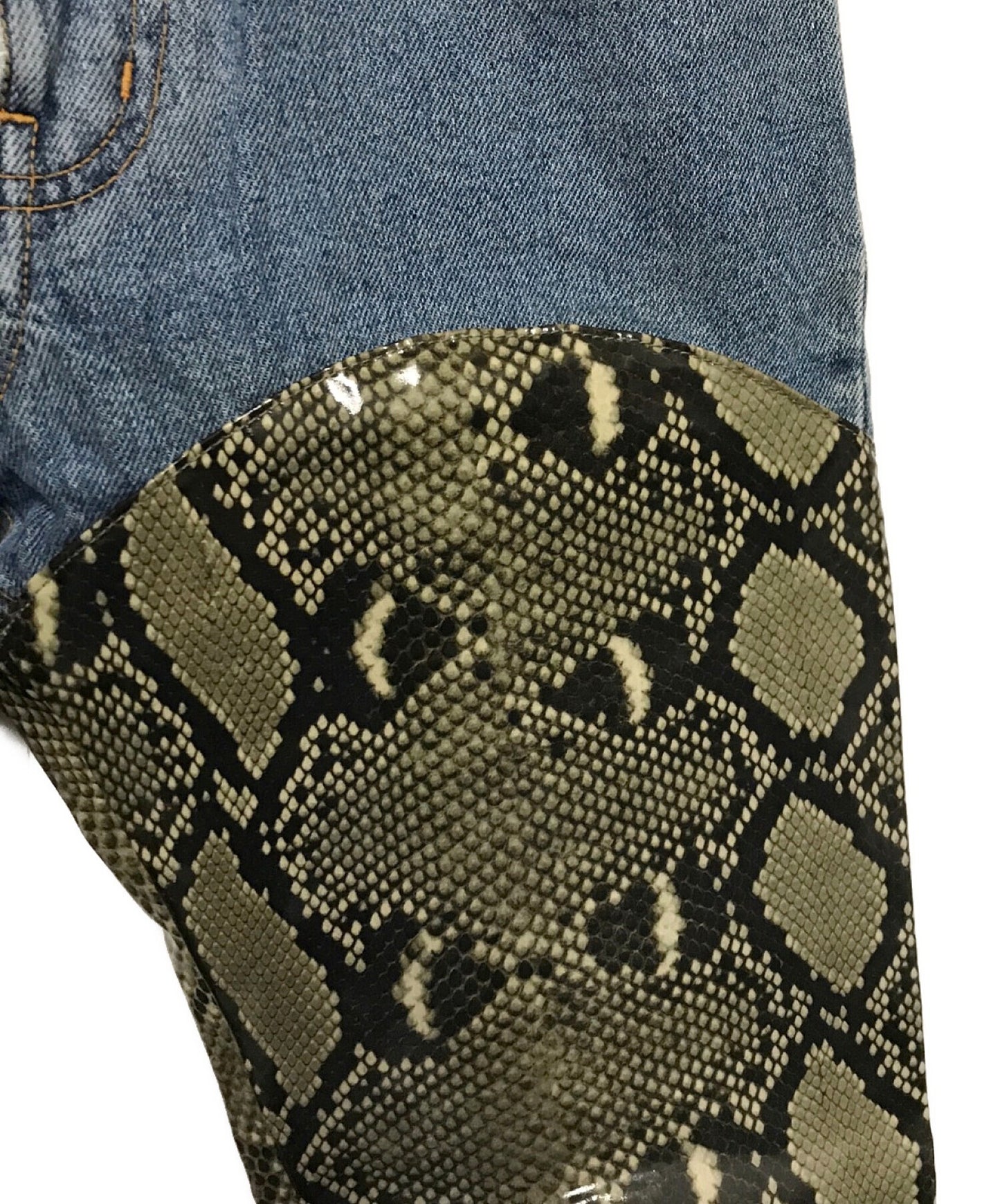 John Lawrence Sullivan Python塗層棉&牛仔布2D014-0219-88