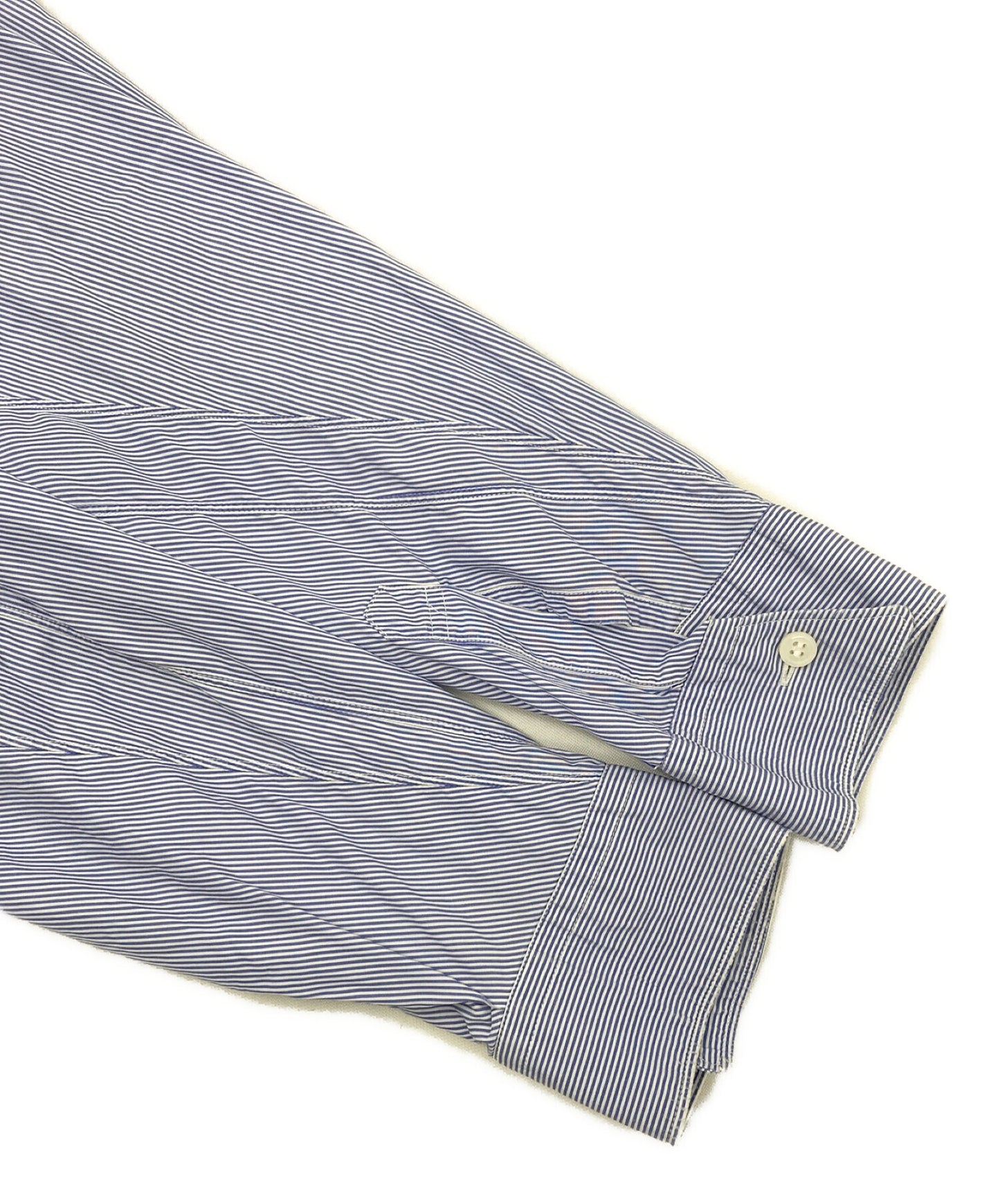 Comme des Garcons 셔츠 패치 워크 스트라이프 셔츠