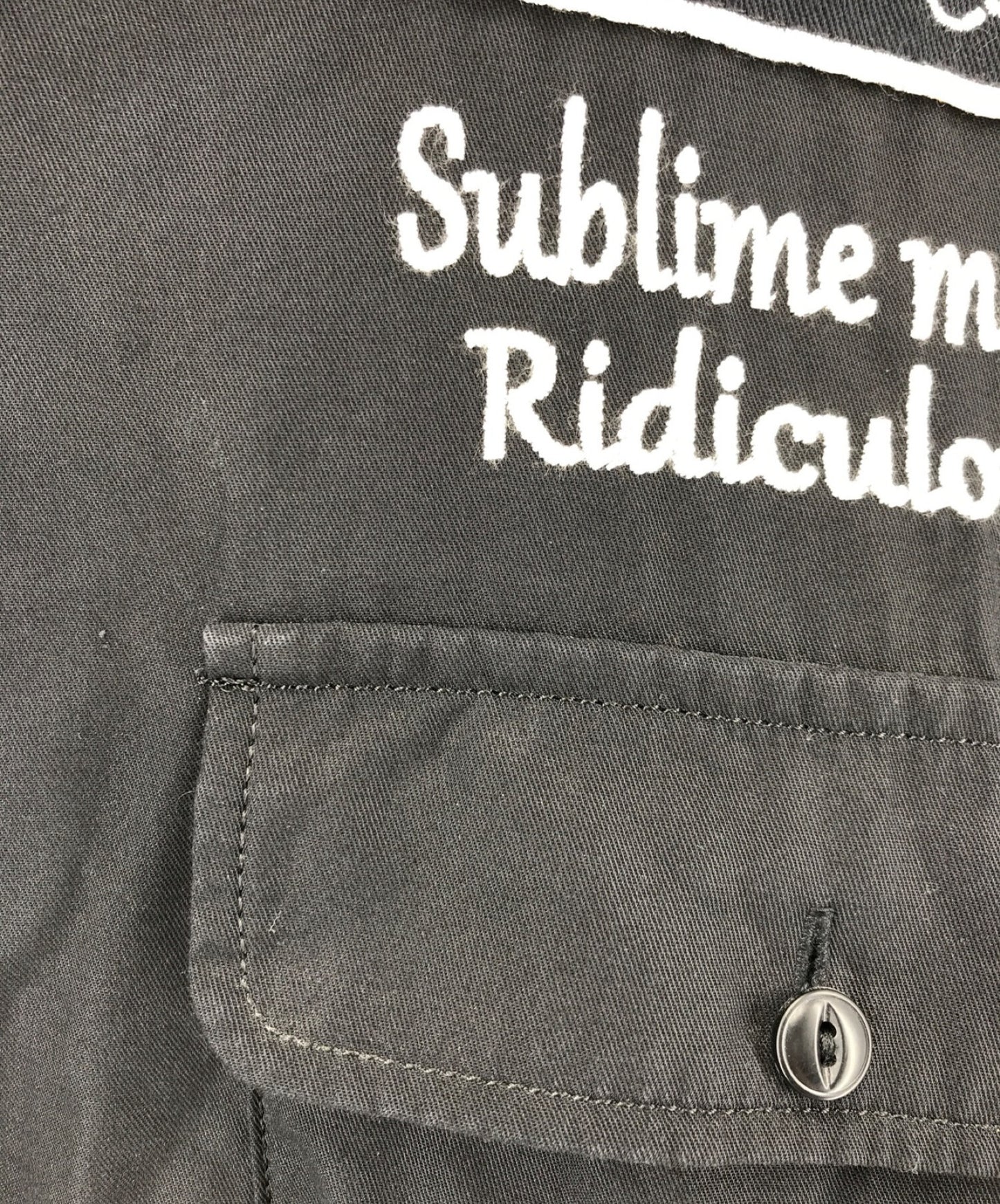 Maison Mihara Yasuhiro 도킹 대형 오픈 칼라 셔츠 A02SH231