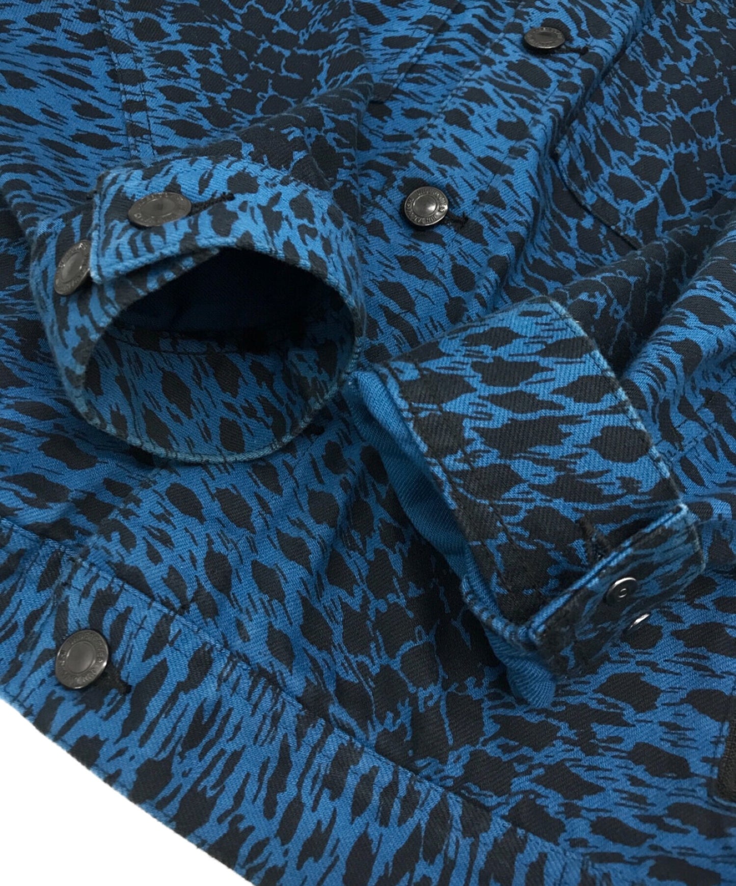 비밀 x 크림 소다 표범 데님 재킷 UCU8293-1