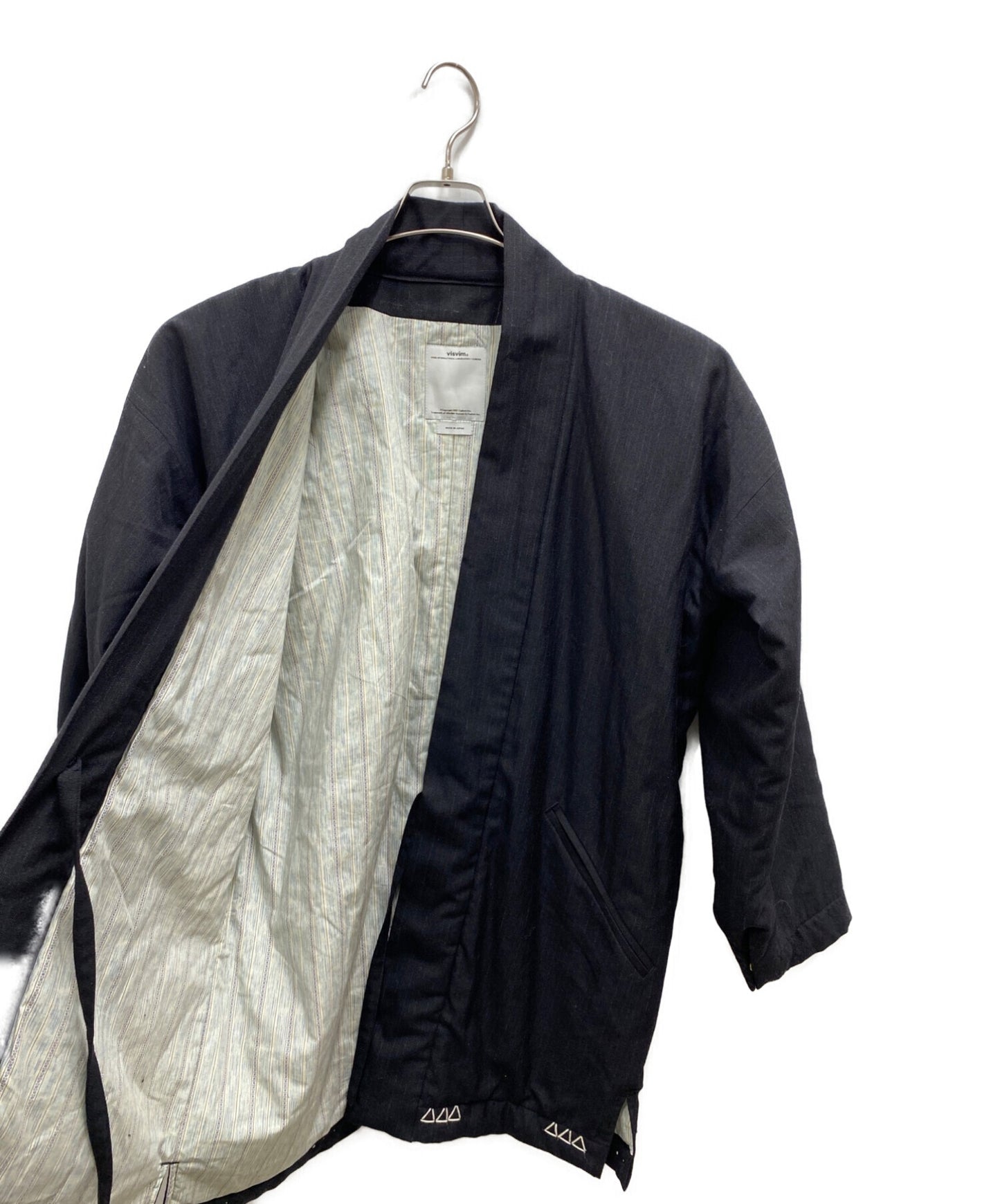 Visvim Dotera 코트 울 스트라이프 0116205013022