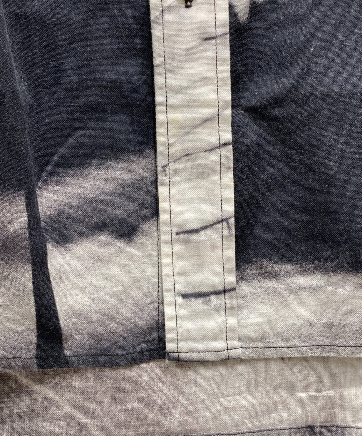 Takahiromiyashita Thesoloist. 커트 코베인 사진 버튼 다운 셔츠 0002SS19