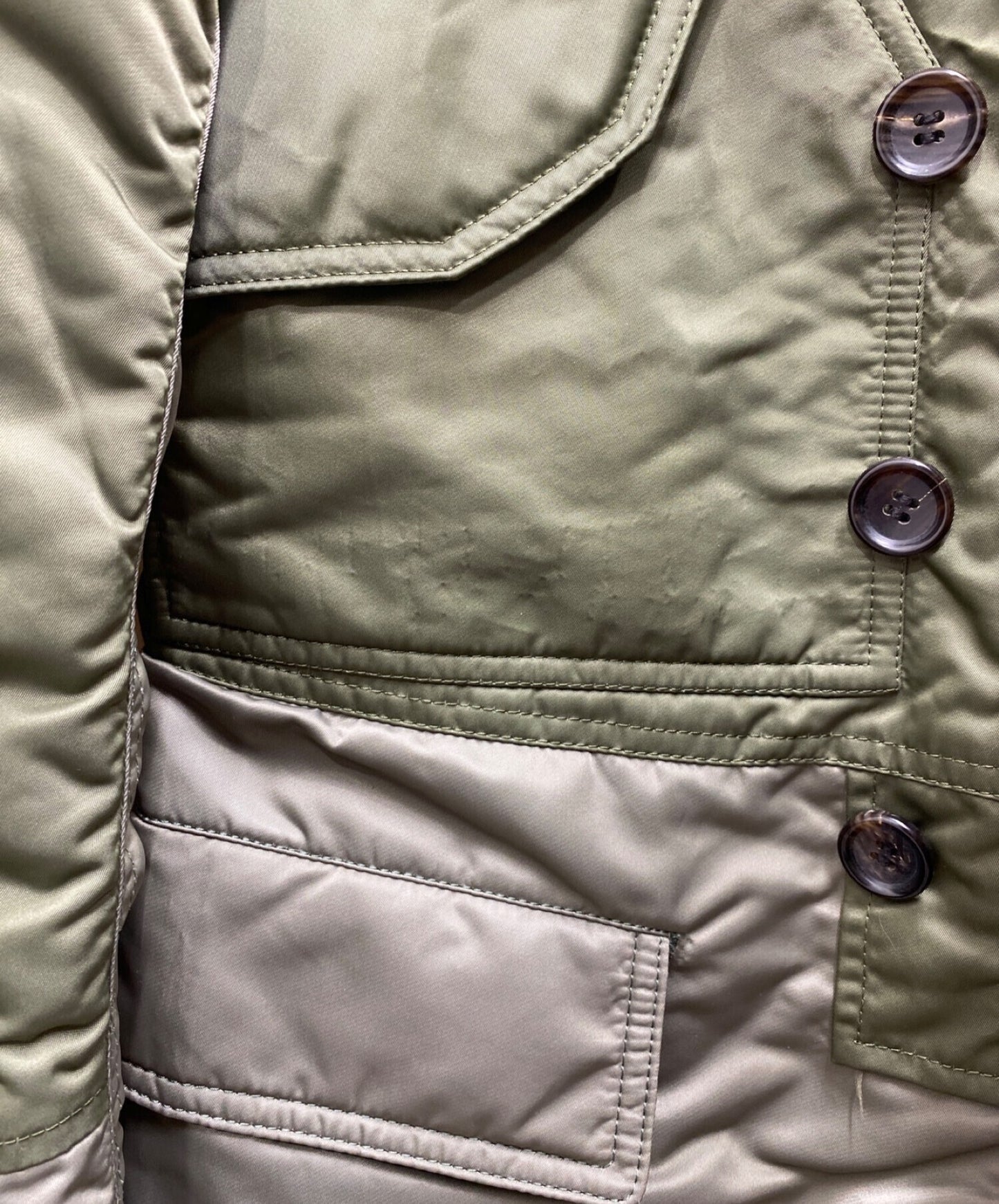 눈 Comme Des Garcons Junya Watanabe Man 해체 나일론 코트 WR-C904