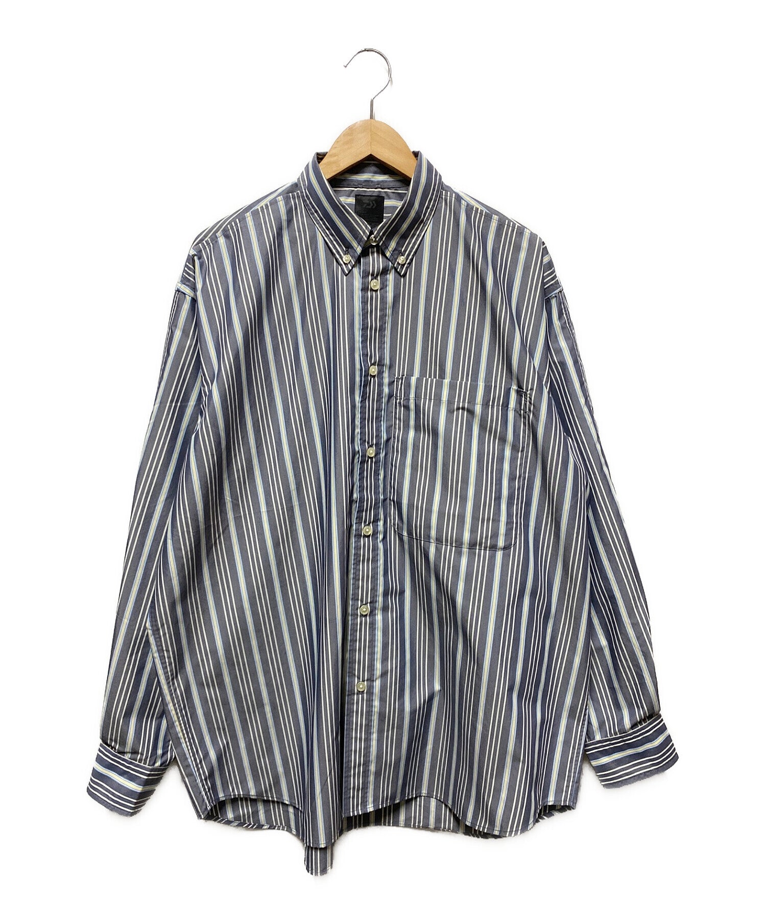 DAIWA PIER39 22FW TECH BUTTON DOWN SHIRTS L/S STRIPE BE-89022W