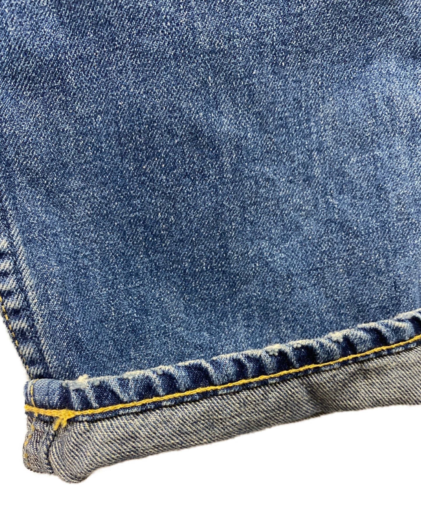 歇斯底里的魅力印刷贴片重制锥形牛仔布裤02202AP06