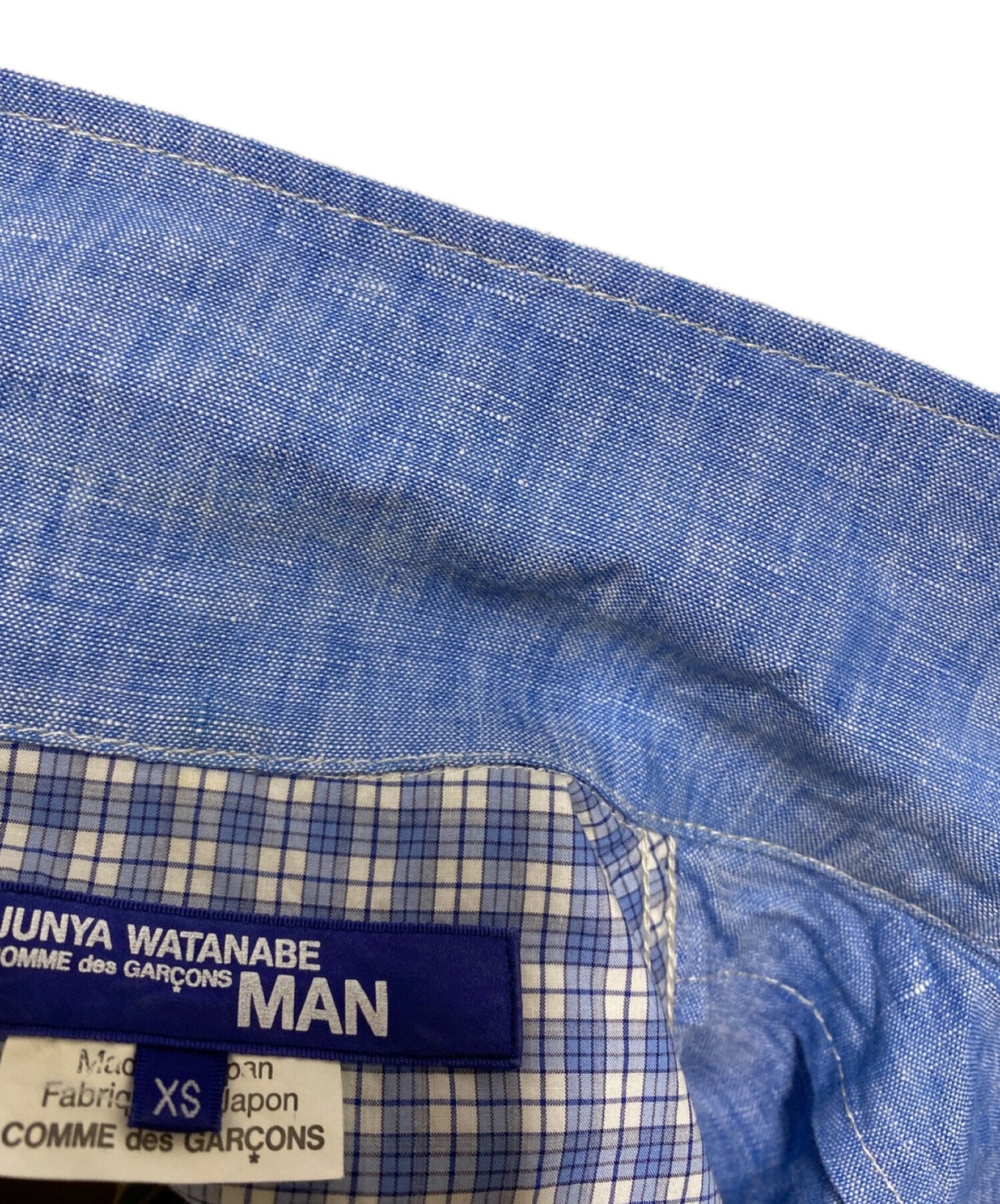Comme des Garcons Junya Watanabe Man Linen Cloth Chambray WC-B001