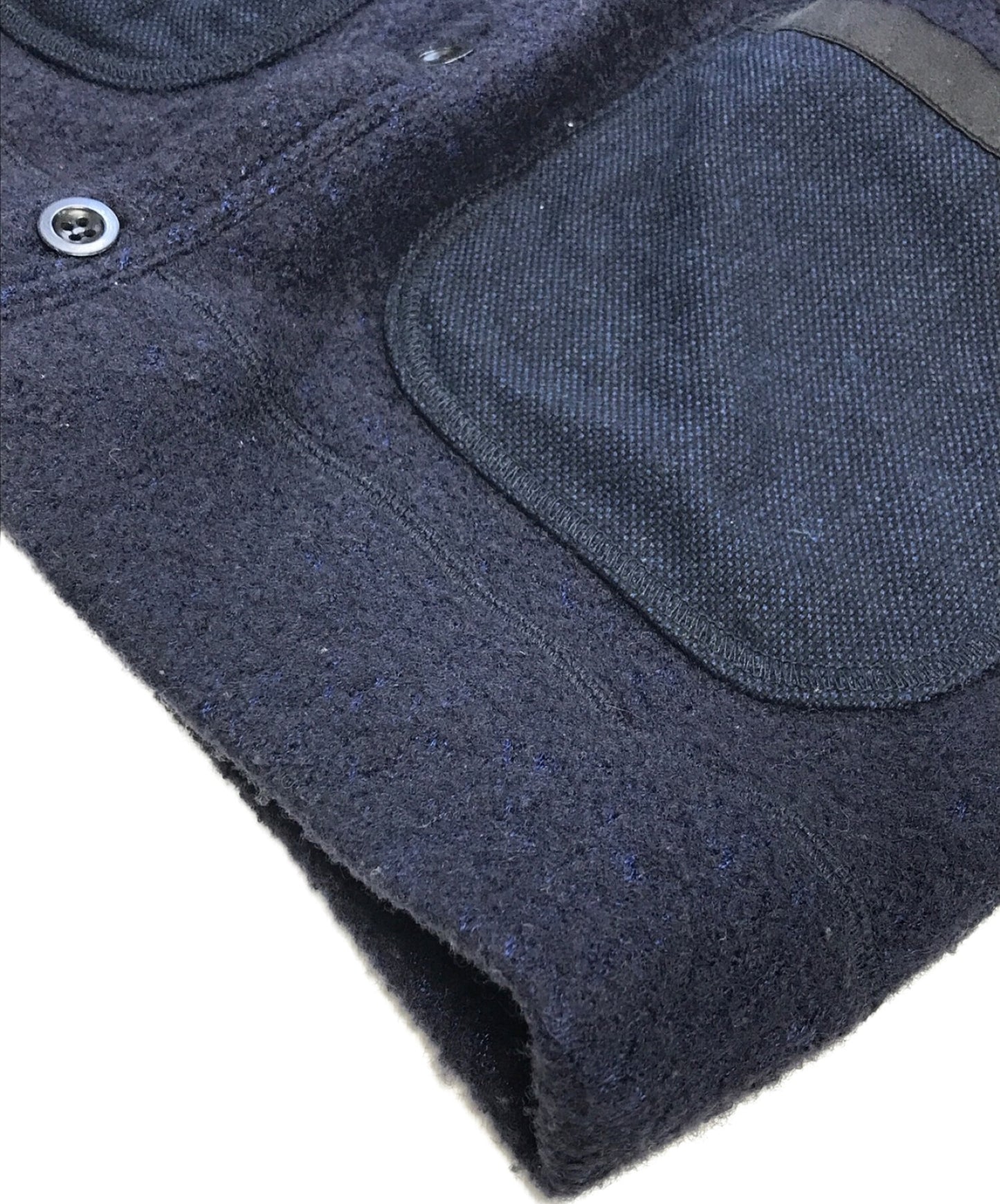 Comme des Garcons Junya Watanabe Man Patch Patch บีบอัดเสื้อคาร์ดิแกน WP-T016