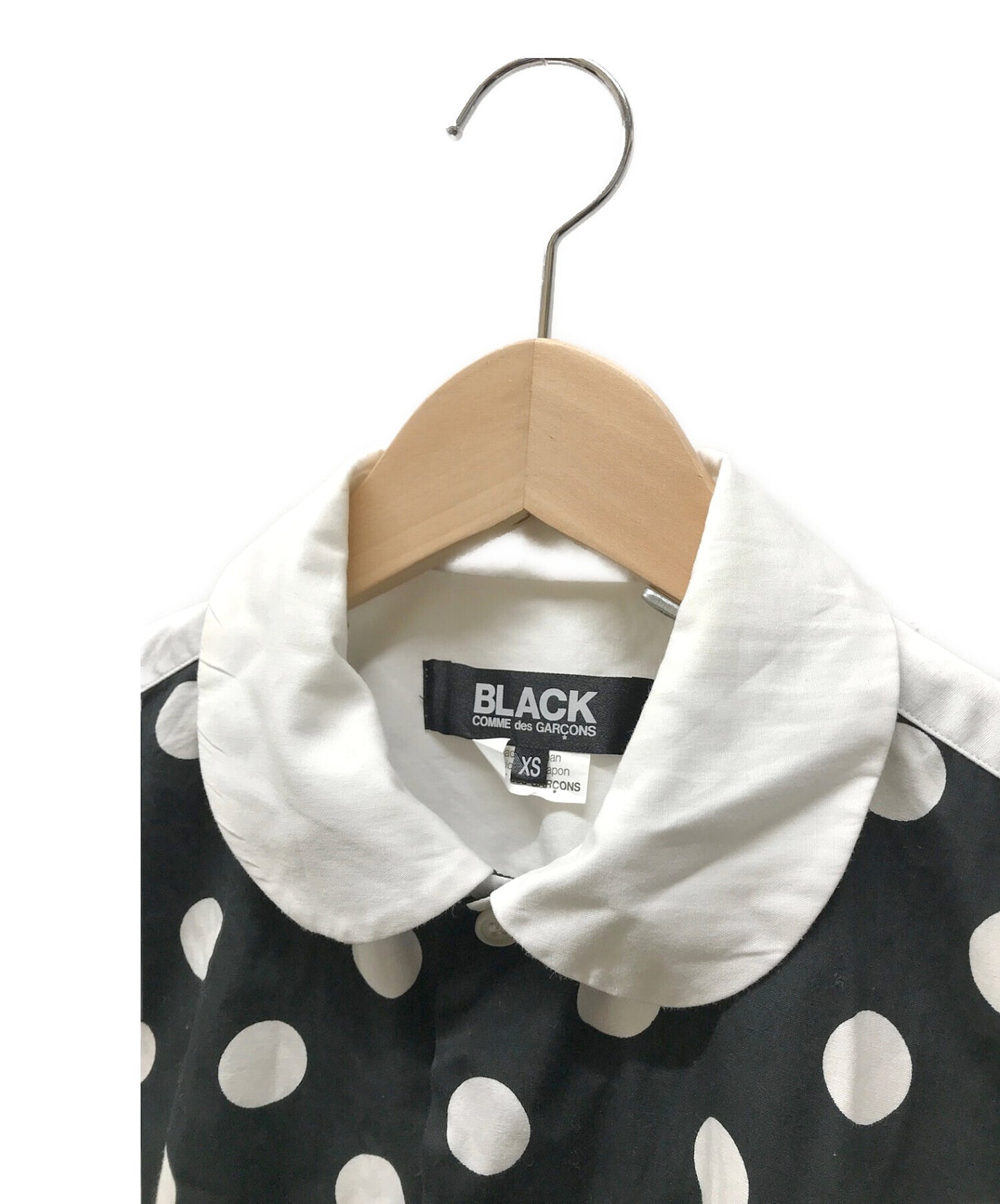 Black Comme des Garcons 라운드 칼라 셔츠 1G-B022