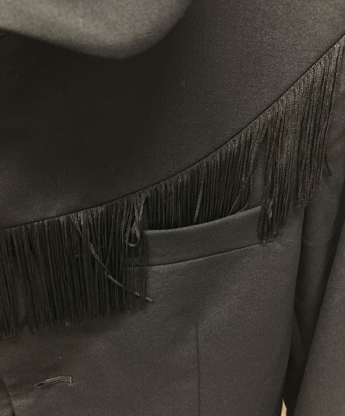 Comme des Garcons Comme des Garcons 라운드 칼라 프린지 재킷 RI-J002