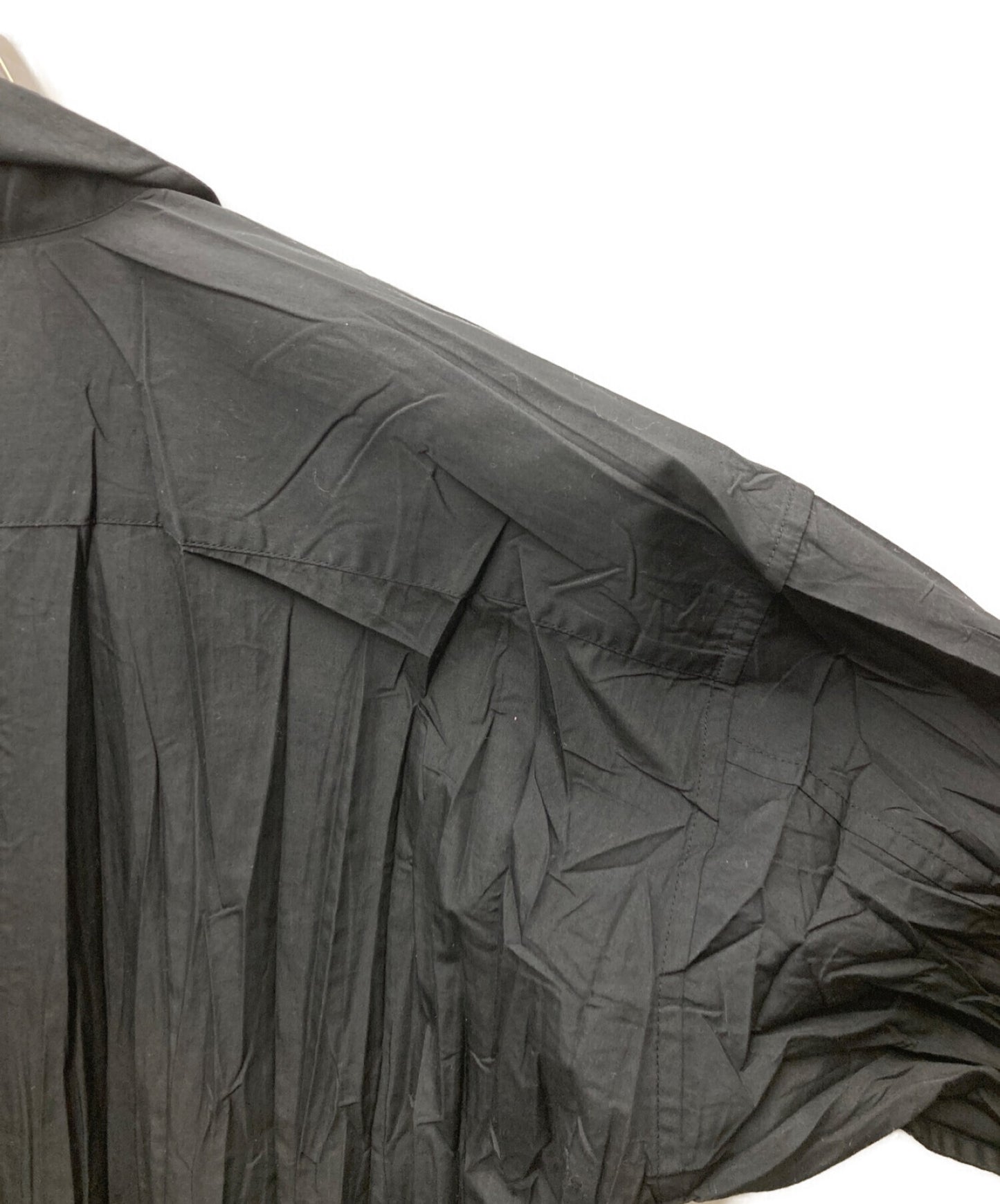 Issey Miyake 주름 셔츠 일반 칼라 셔츠 IM43-FJ907