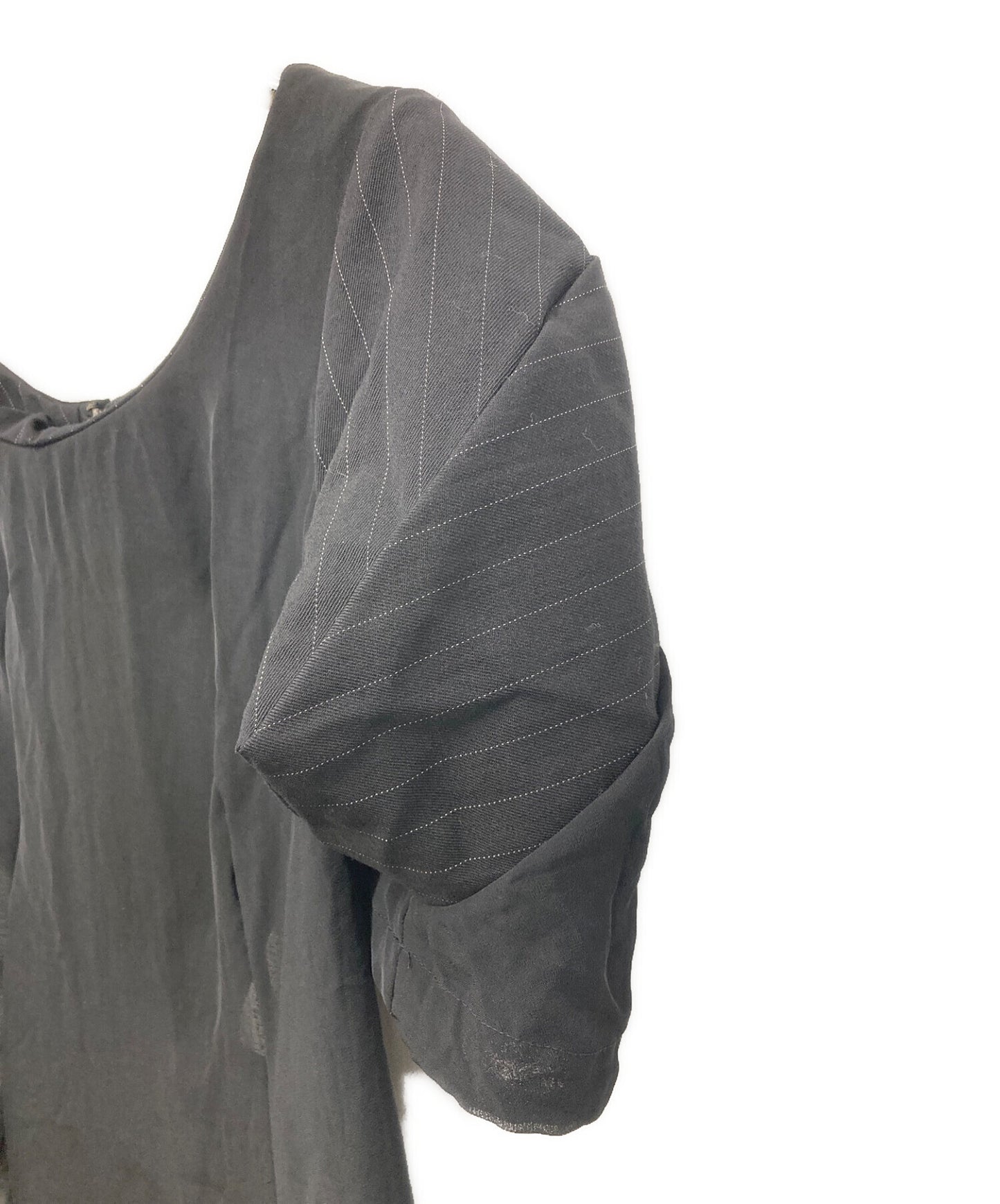 Comme des Garcons 줄무늬가있는 스트라이프 깎아 지른 드레스 AD1992 Archive GB-110270