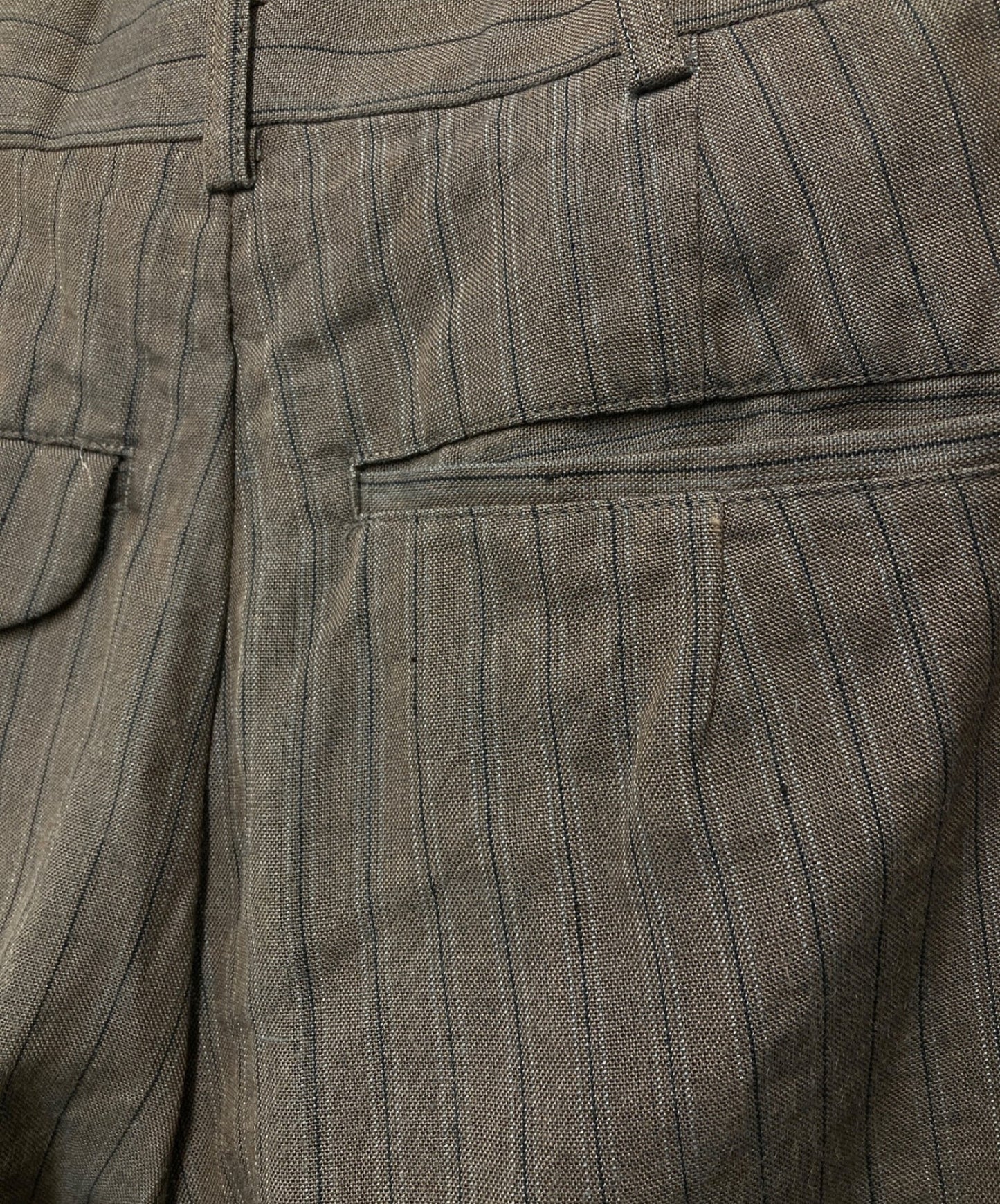 Comme des Garcons Homme Plus Waist Frill Stripe Slacks AD1998 99SS Frill 기간 아카이브 PP-10047m